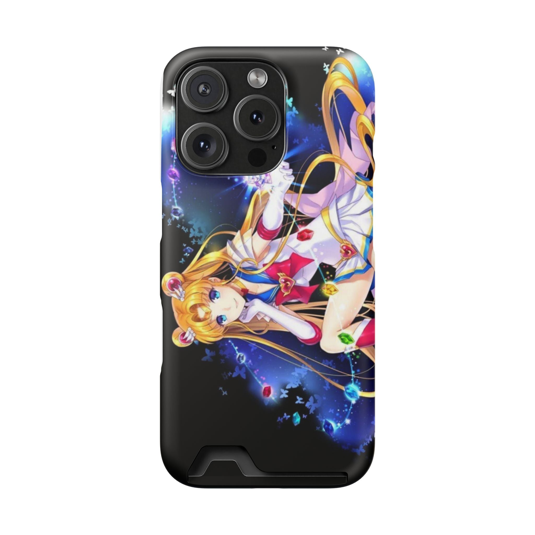 Sailor Moon Card Holder Phone Case — Anime Galaxy Magic Wallet Case