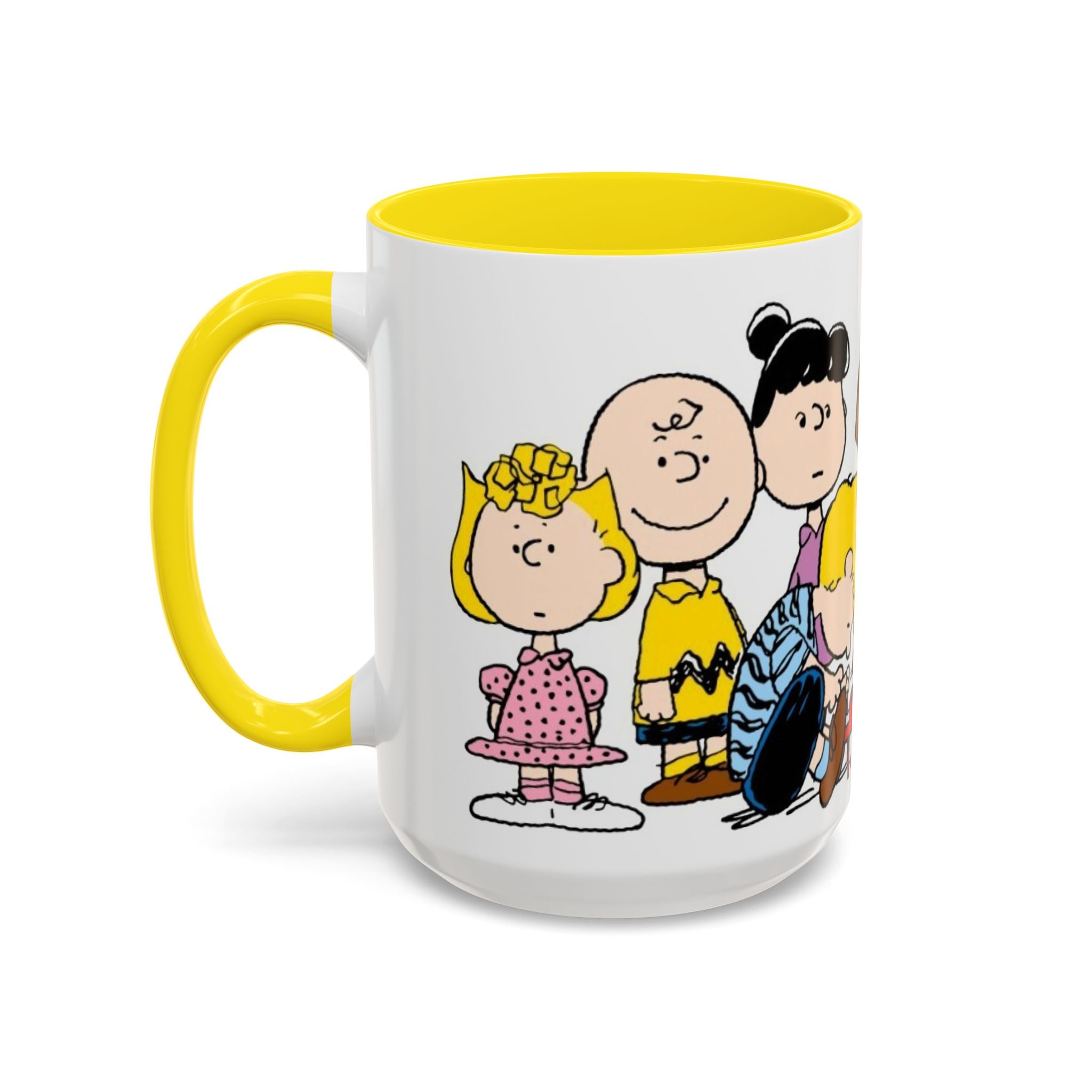 Peanuts Gang Coffee Mug – Charlie Brown, Snoopy & Friends Accent Mug (11/15oz)
