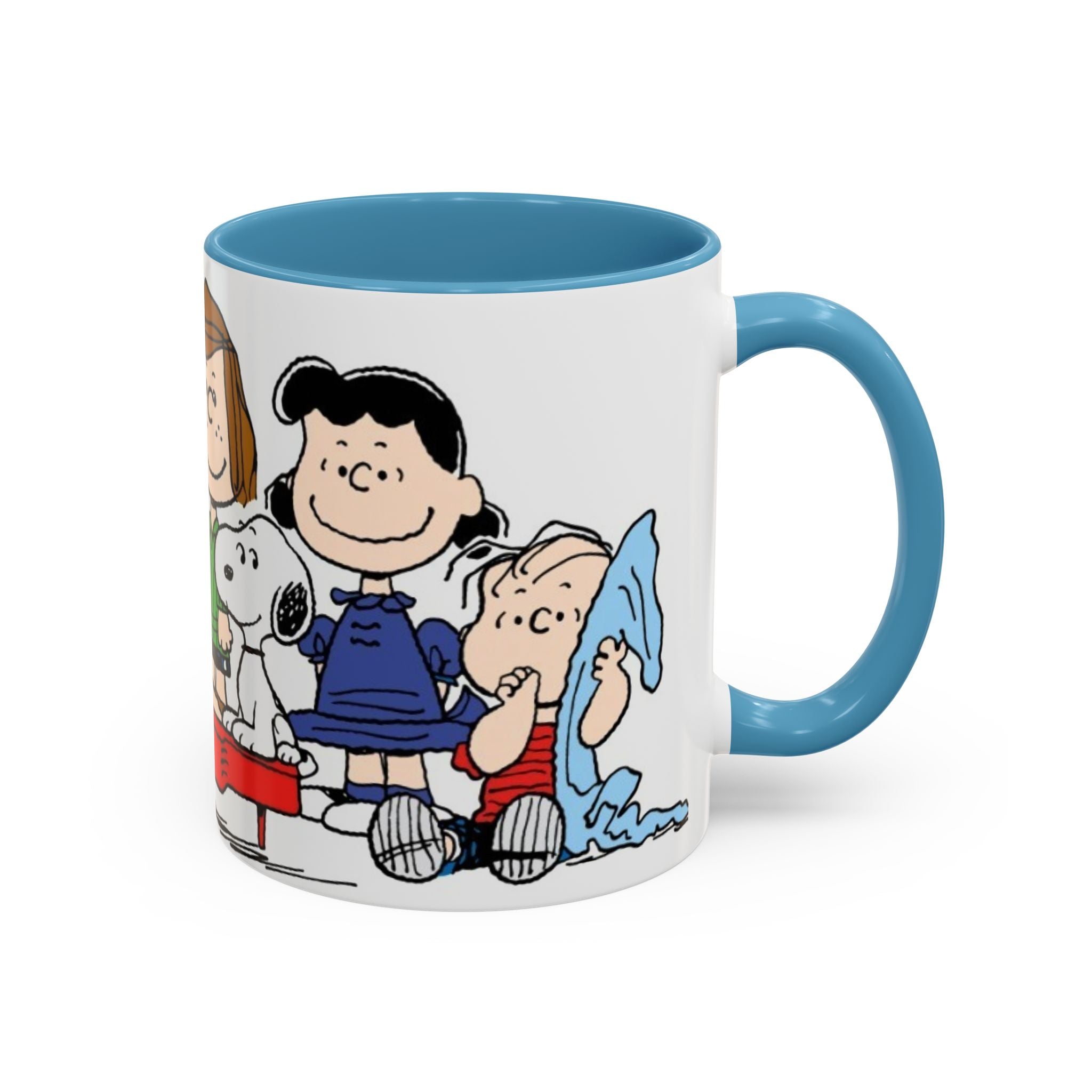 Peanuts Gang Coffee Mug – Charlie Brown, Snoopy & Friends Accent Mug (11/15oz)