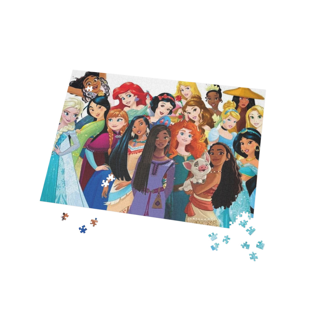 Dis Princess Collage Puzzle — 96/252/500/1000-Piece Jigsaw for Kids & Fans