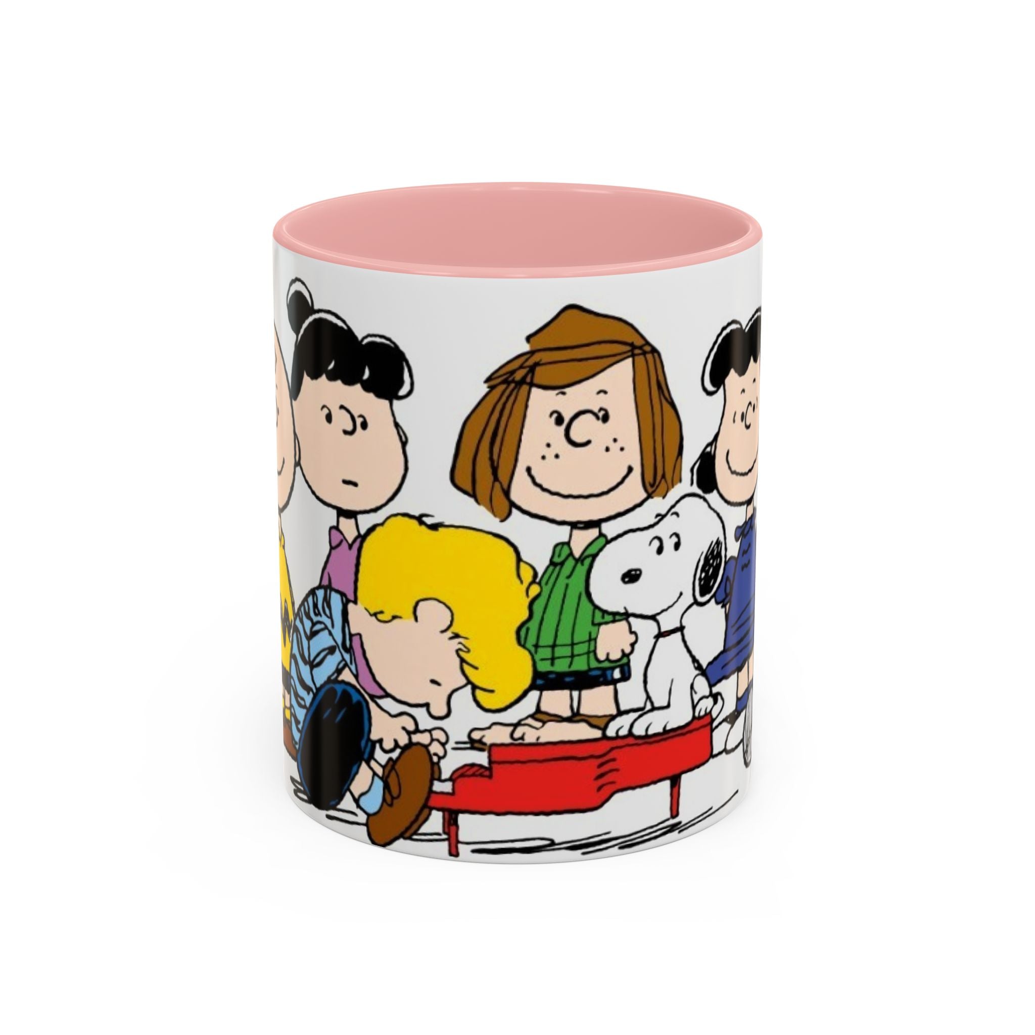 Peanuts Gang Coffee Mug – Charlie Brown, Snoopy & Friends Accent Mug (11/15oz)