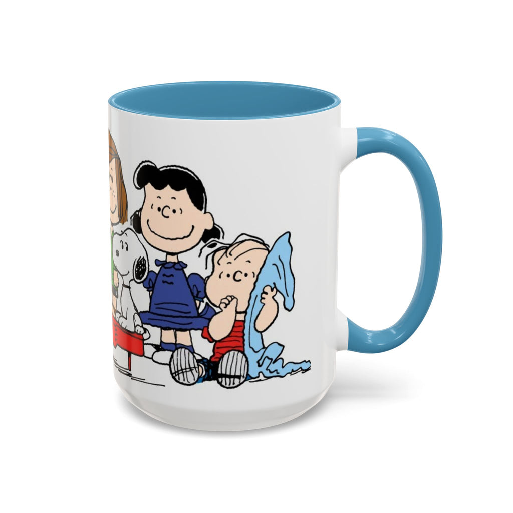 Peanuts Gang Coffee Mug – Charlie Brown, Snoopy & Friends Accent Mug (11/15oz)