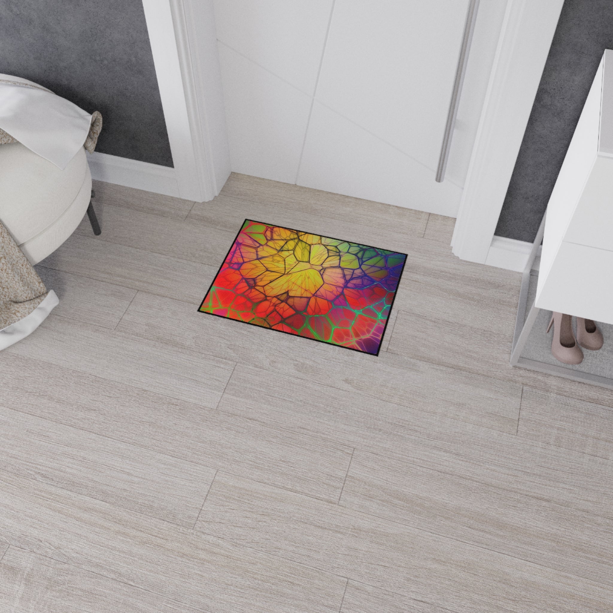 Vibrant Geode Heavy-Duty Rug