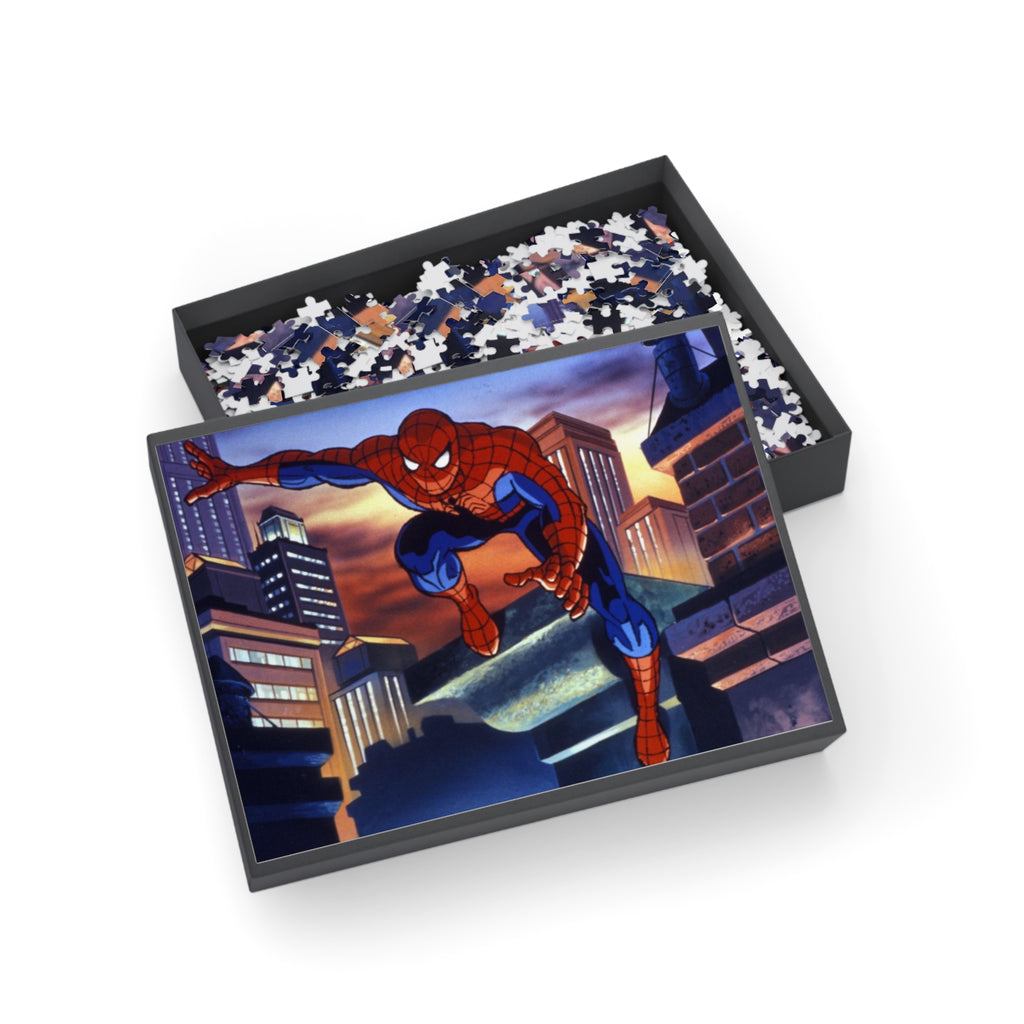 Spider Cityscape Puzzle — Superhero Jigsaw (96/252/500/1000 pcs)