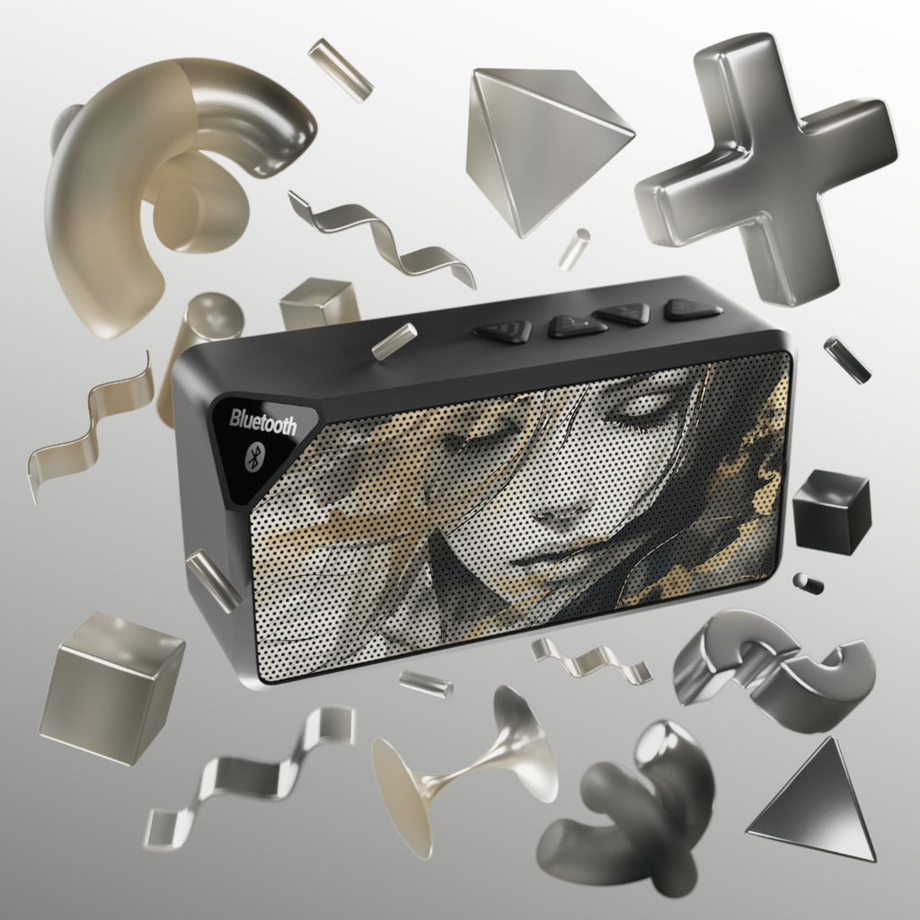 Bluetooth Speaker — Vintage Portrait Grille Design