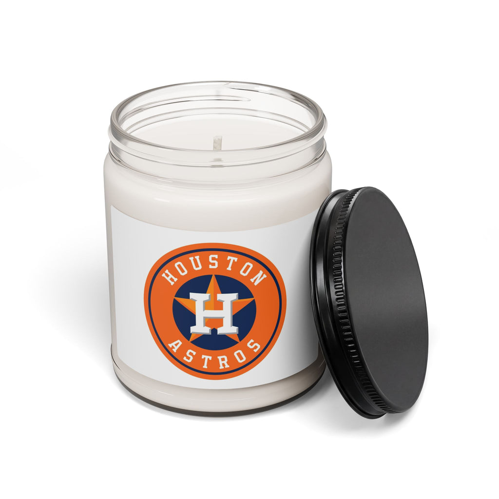 Houston Astros Logo Soy Candle — 9oz Scented Jar for Fans