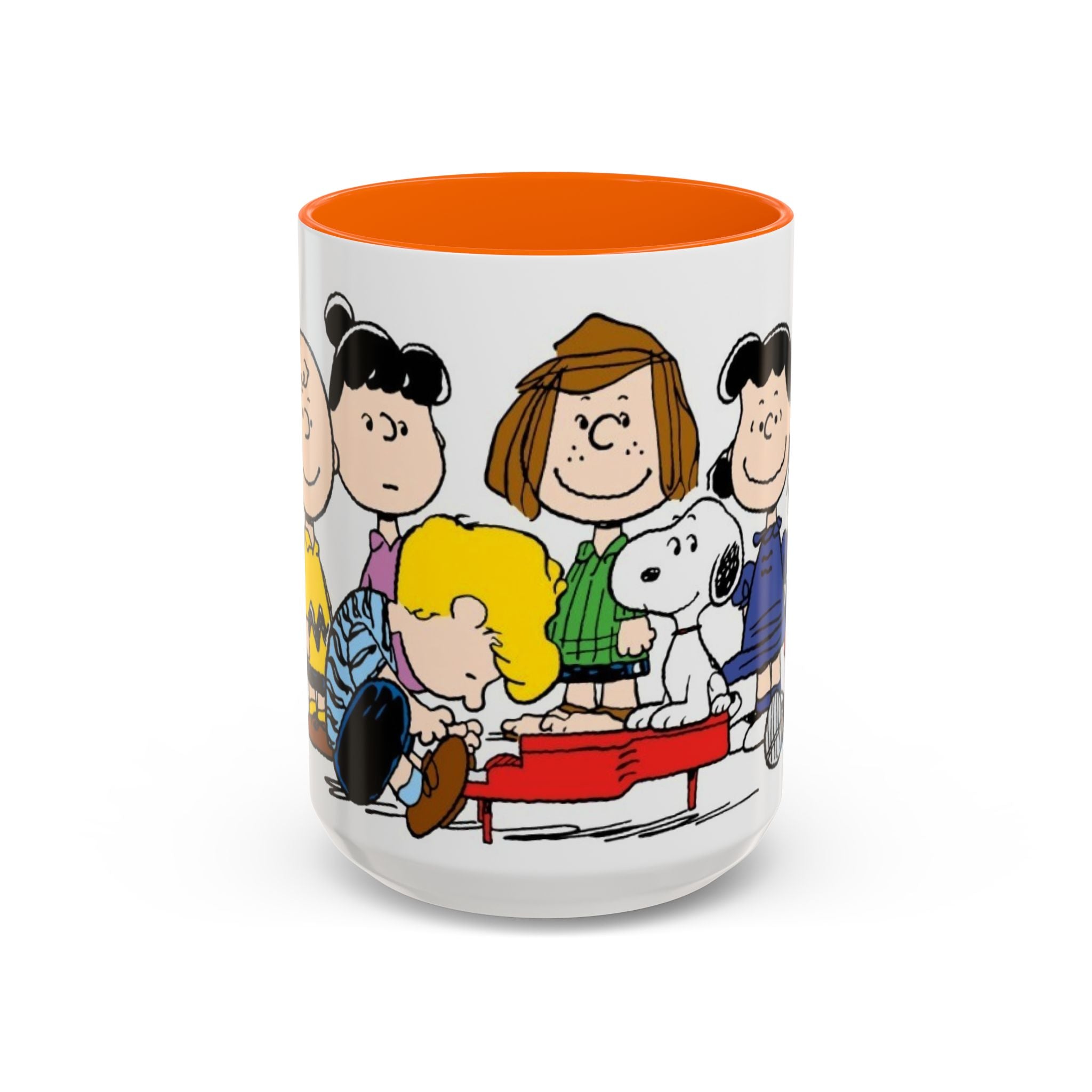 Peanuts Gang Coffee Mug – Charlie Brown, Snoopy & Friends Accent Mug (11/15oz)