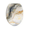 Marble Gold Bath Mat 3-Piece Set — Luxury Grey & Gold Marble Bathroom Rugs
