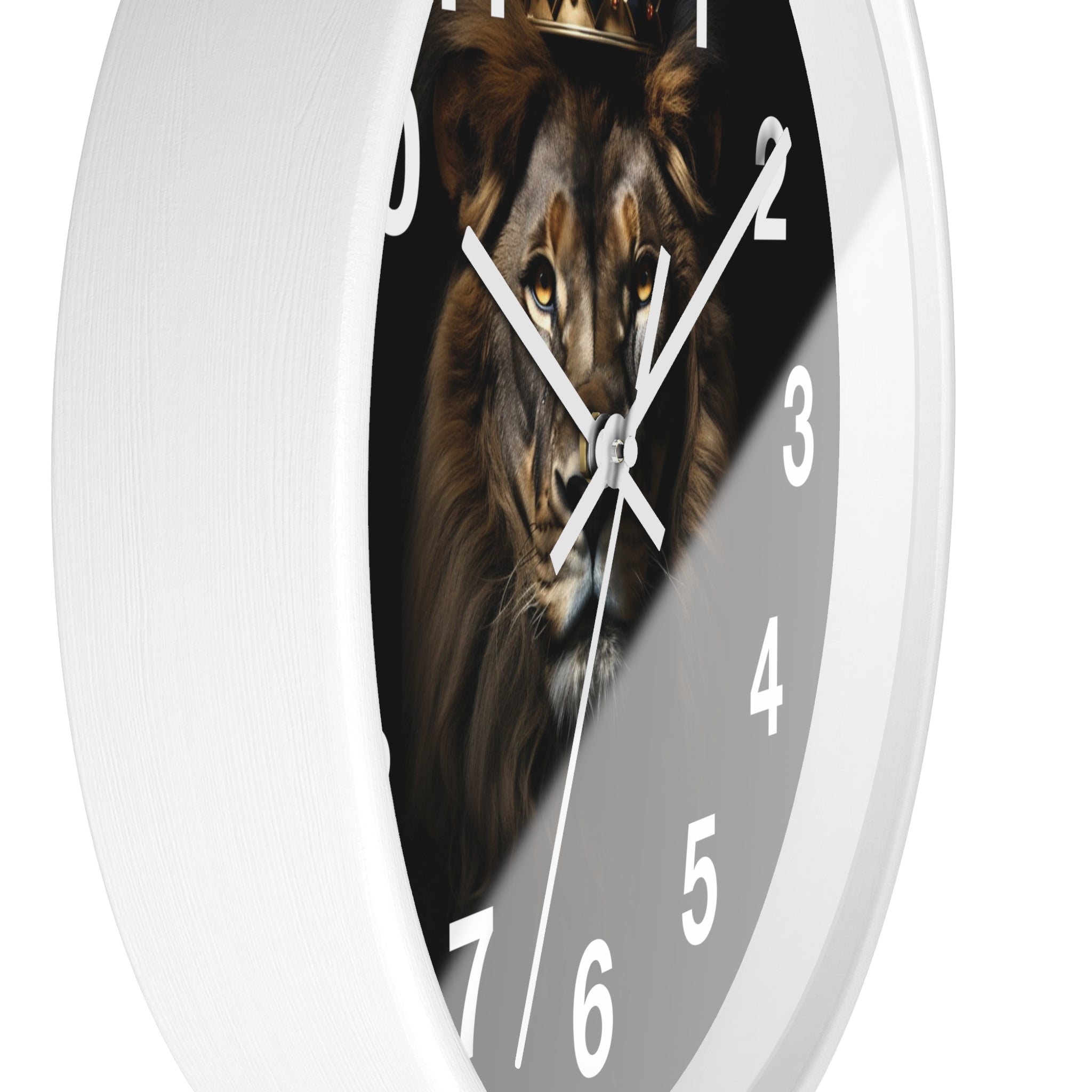 Lion King Crown Wall Clock — Regal King Lion Wall Clock for Home Decor