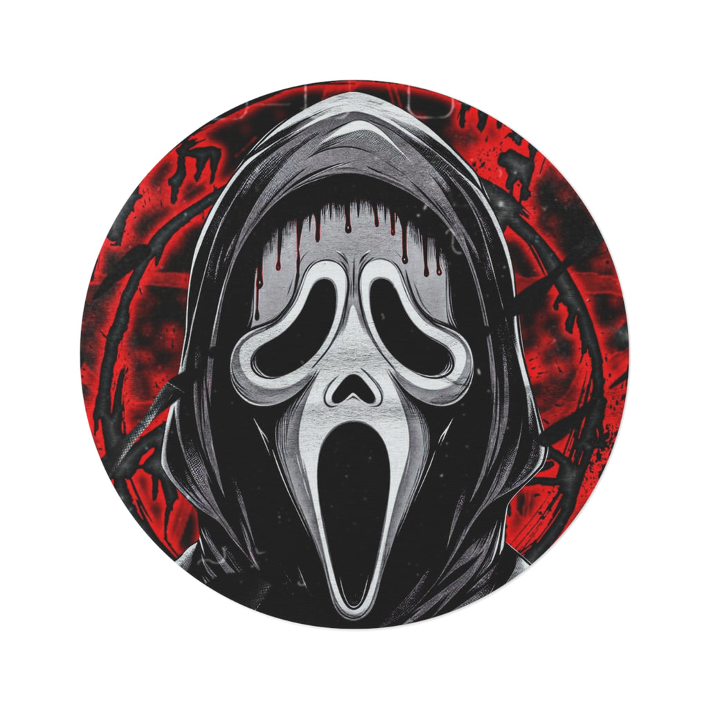 Scream Mask Round Rug