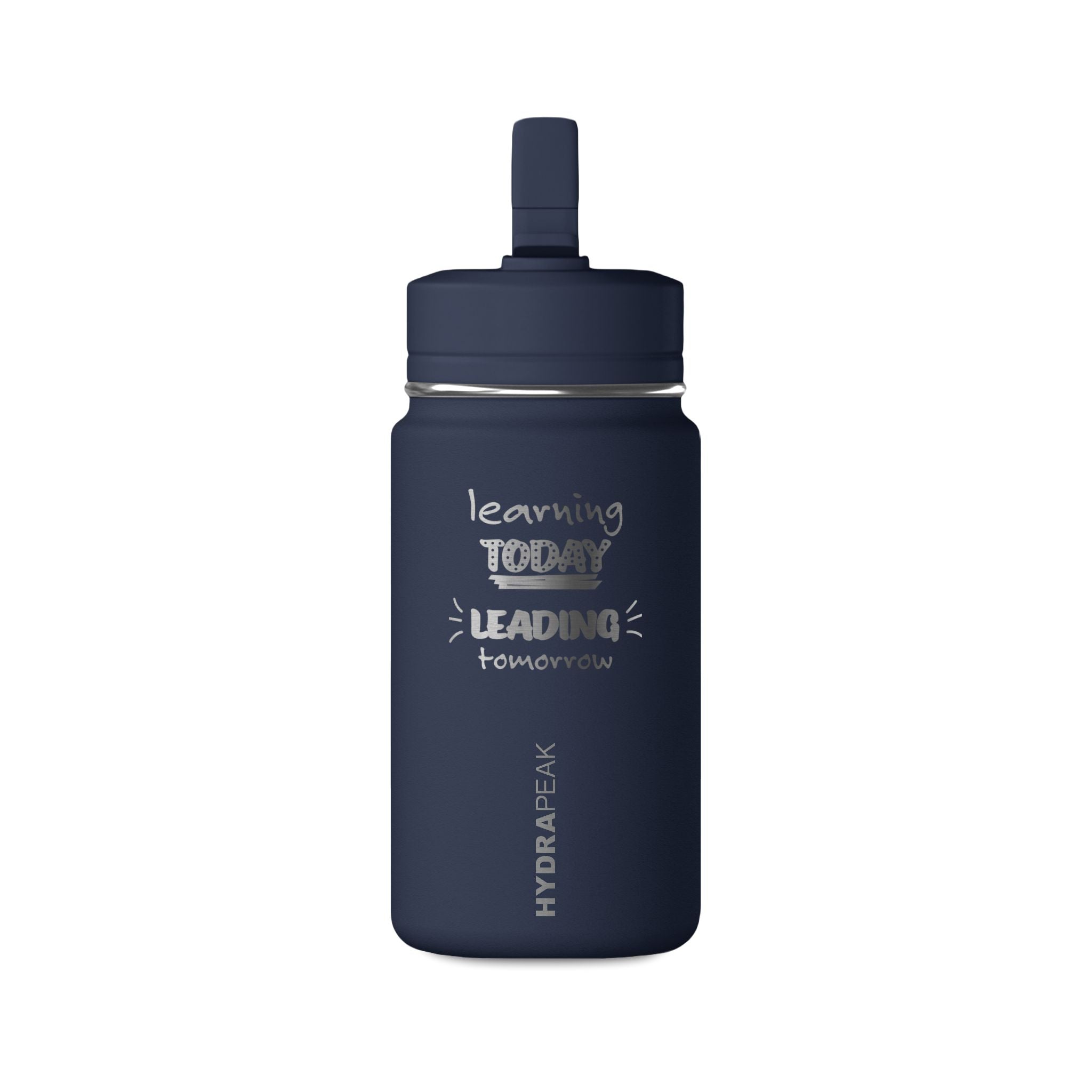 Learning Today, Leading Tomorrow Mini Water Bottle — 14oz Motivational Kids Drink Bottle