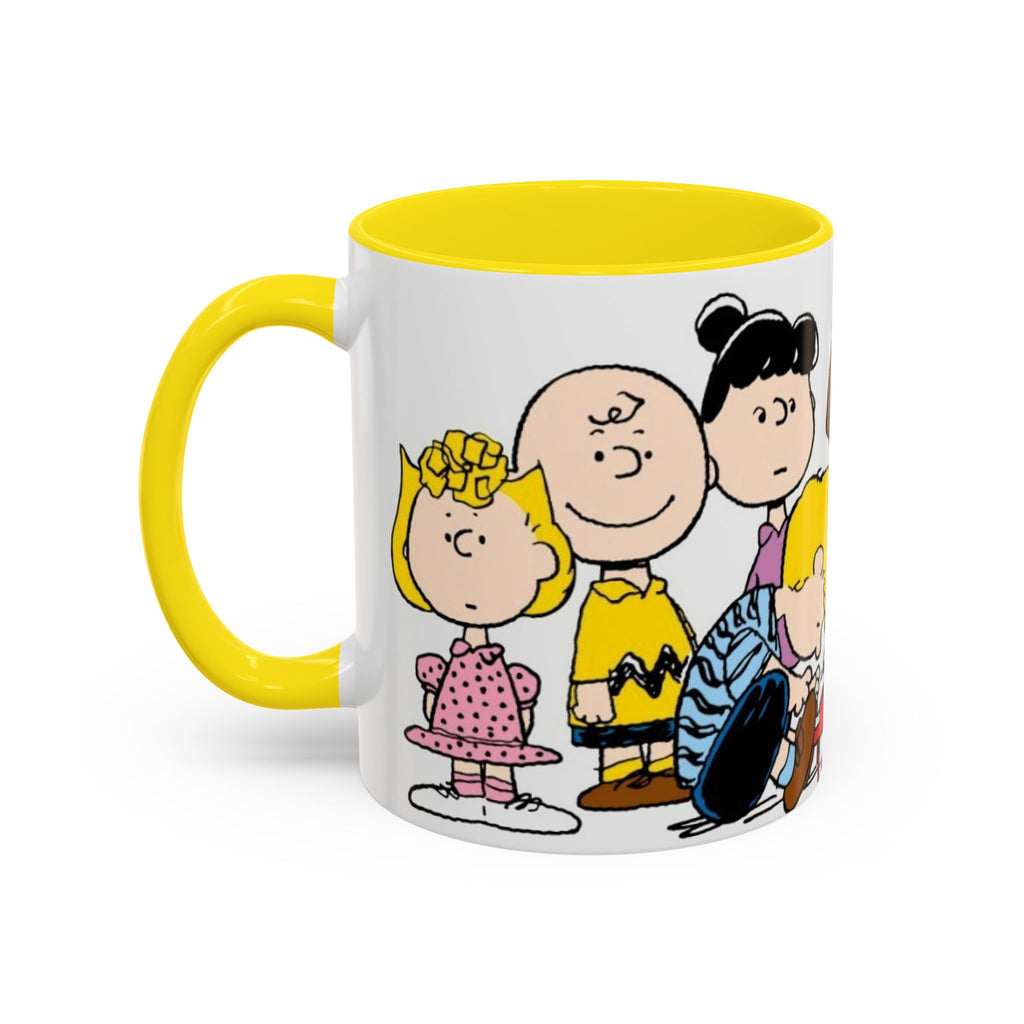 Peanuts Gang Coffee Mug – Charlie Brown, Snoopy & Friends Accent Mug (11/15oz)