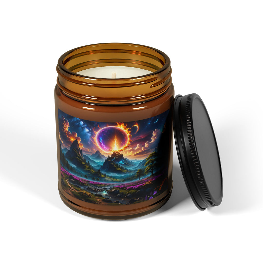 Mystic Eclipse Soy Candle — Amber Jar Aromatherapy Candle