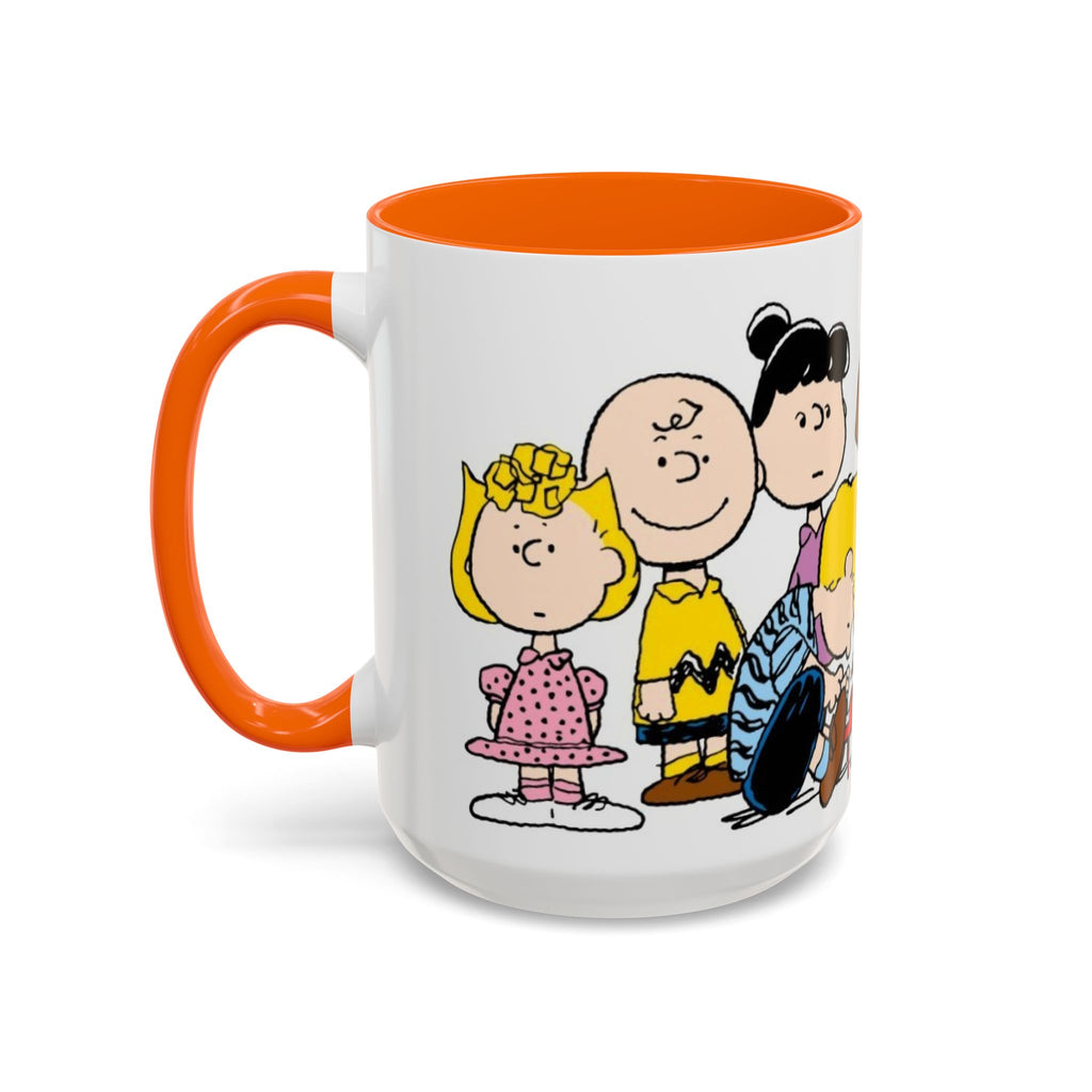 Peanuts Gang Coffee Mug – Charlie Brown, Snoopy & Friends Accent Mug (11/15oz)