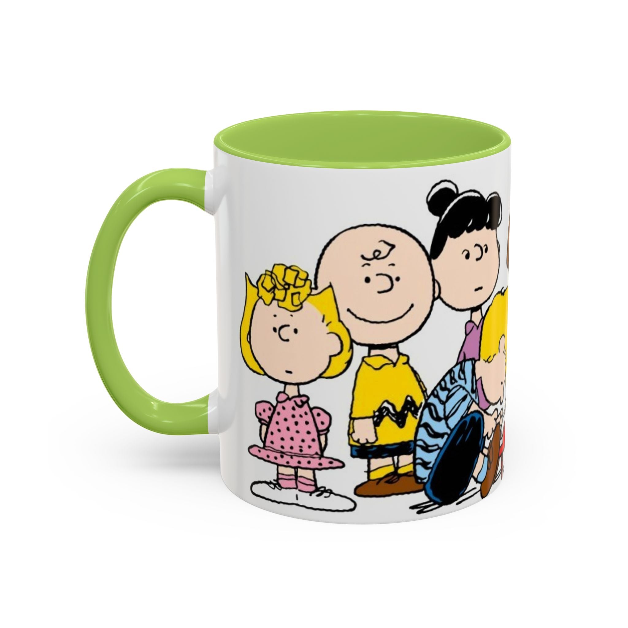 Peanuts Gang Coffee Mug – Charlie Brown, Snoopy & Friends Accent Mug (11/15oz)