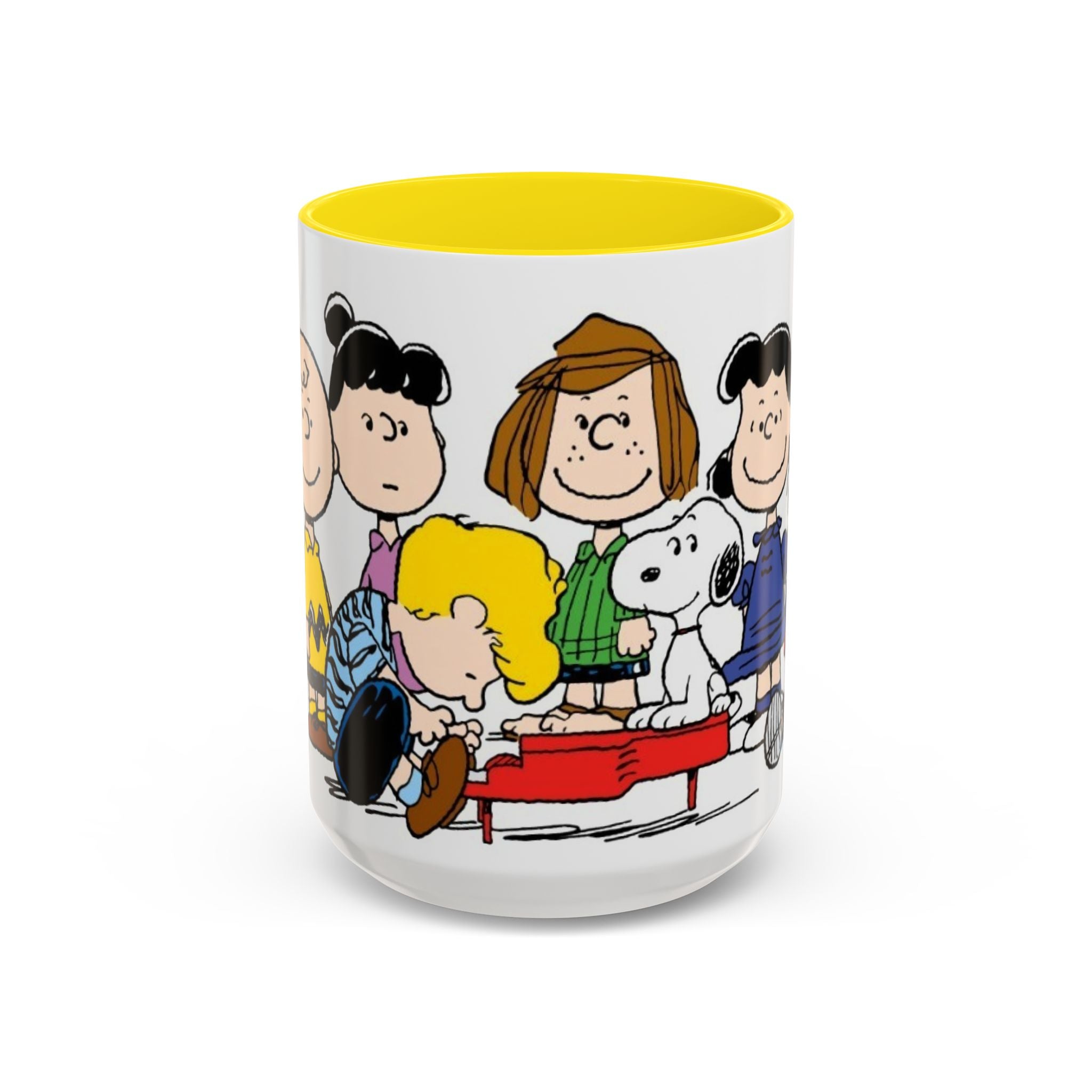 Peanuts Gang Coffee Mug – Charlie Brown, Snoopy & Friends Accent Mug (11/15oz)