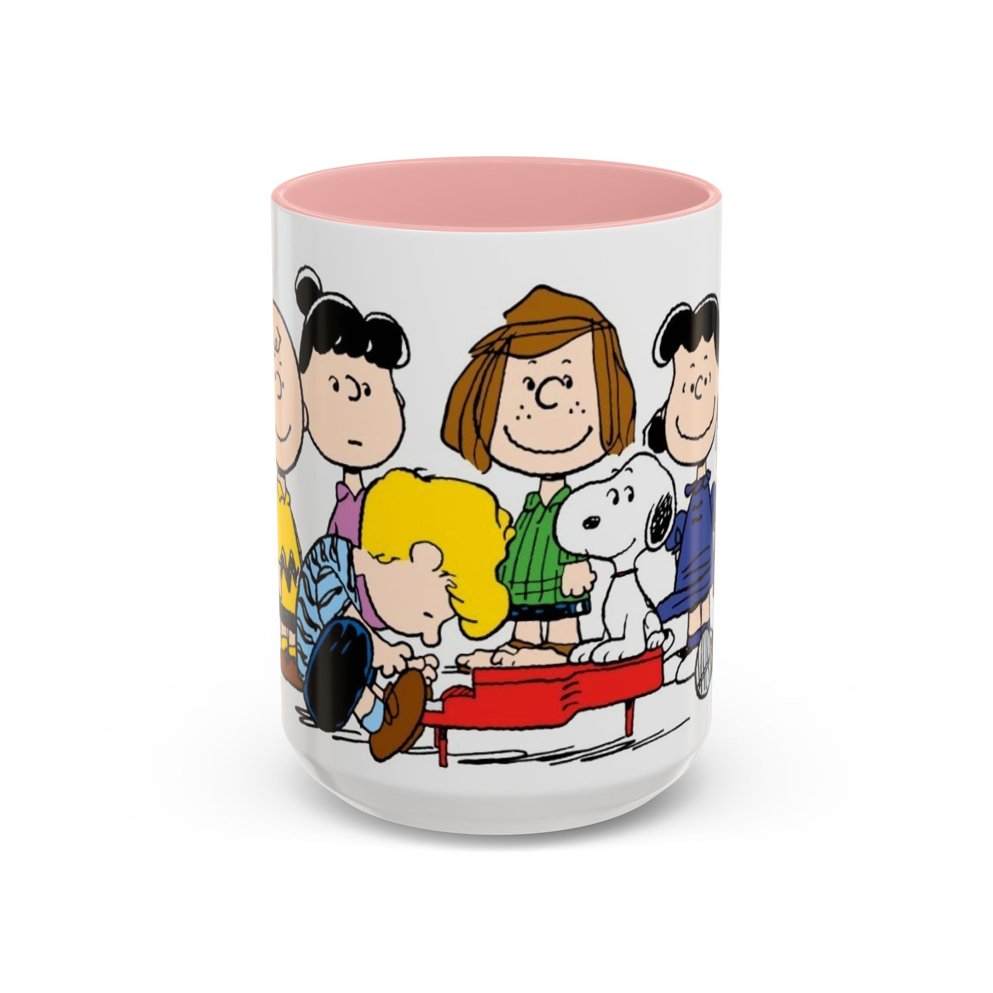 Peanuts Gang Coffee Mug – Charlie Brown, Snoopy & Friends Accent Mug (11/15oz)