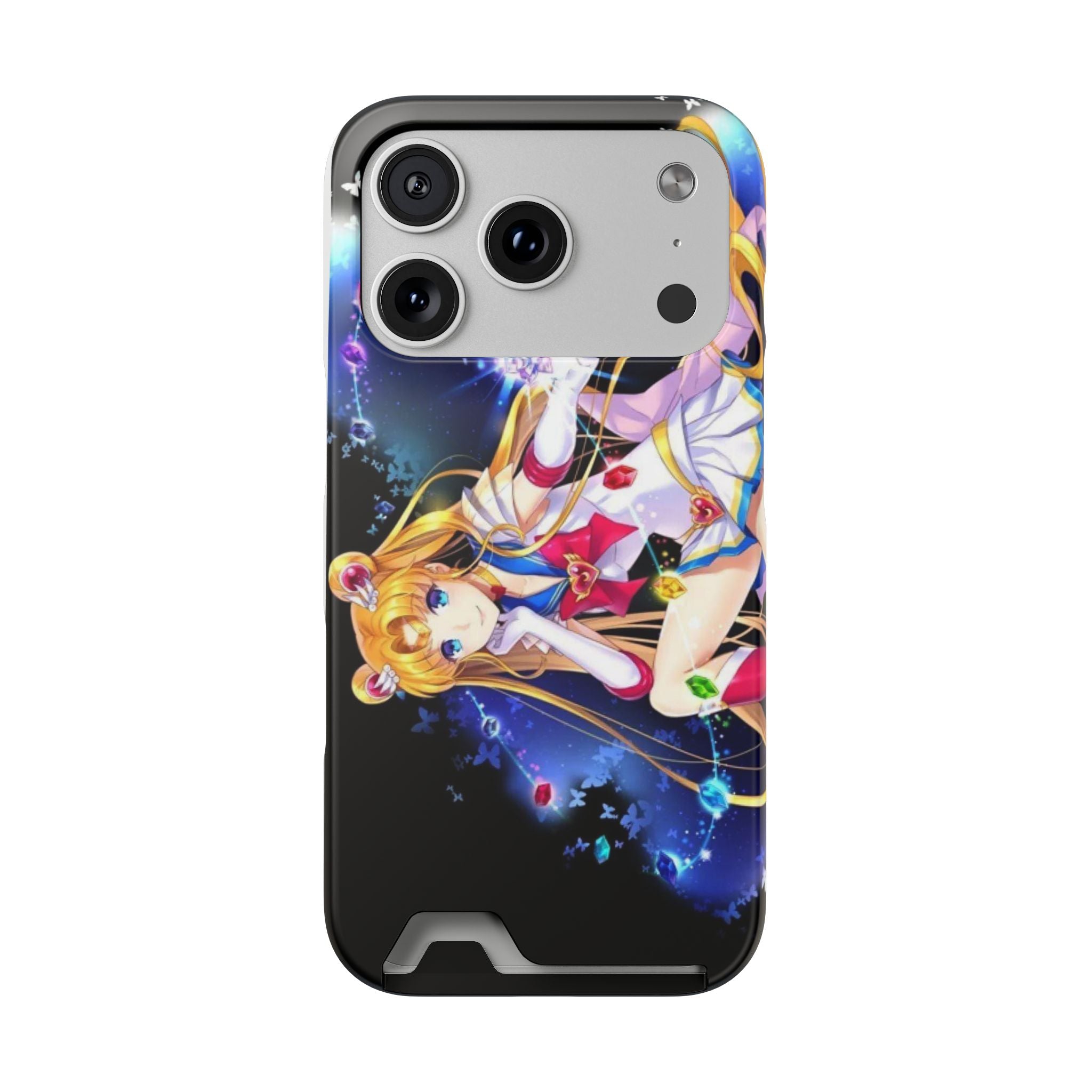 Sailor Moon Card Holder Phone Case — Anime Galaxy Magic Wallet Case