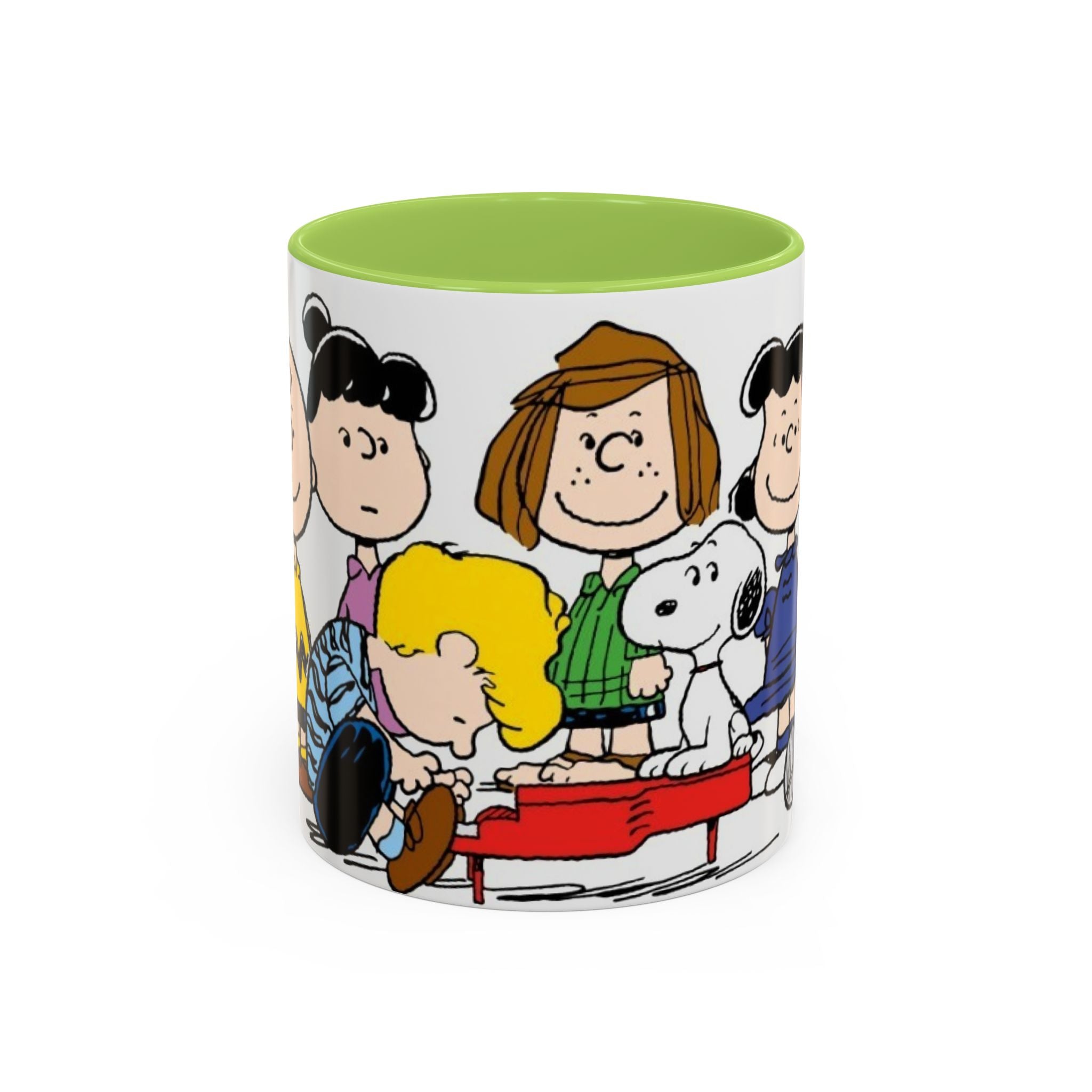 Peanuts Gang Coffee Mug – Charlie Brown, Snoopy & Friends Accent Mug (11/15oz)