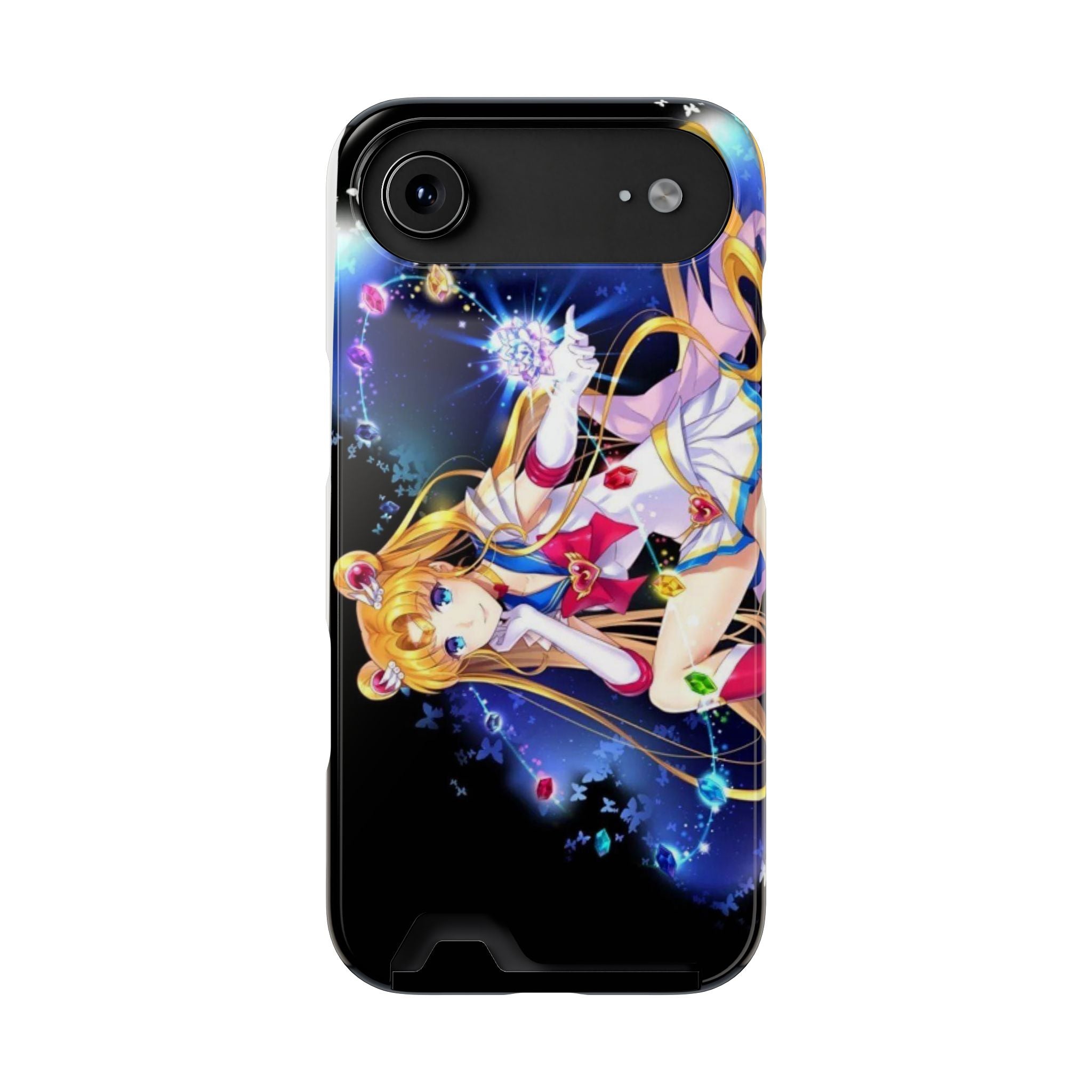 Sailor Moon Card Holder Phone Case — Anime Galaxy Magic Wallet Case