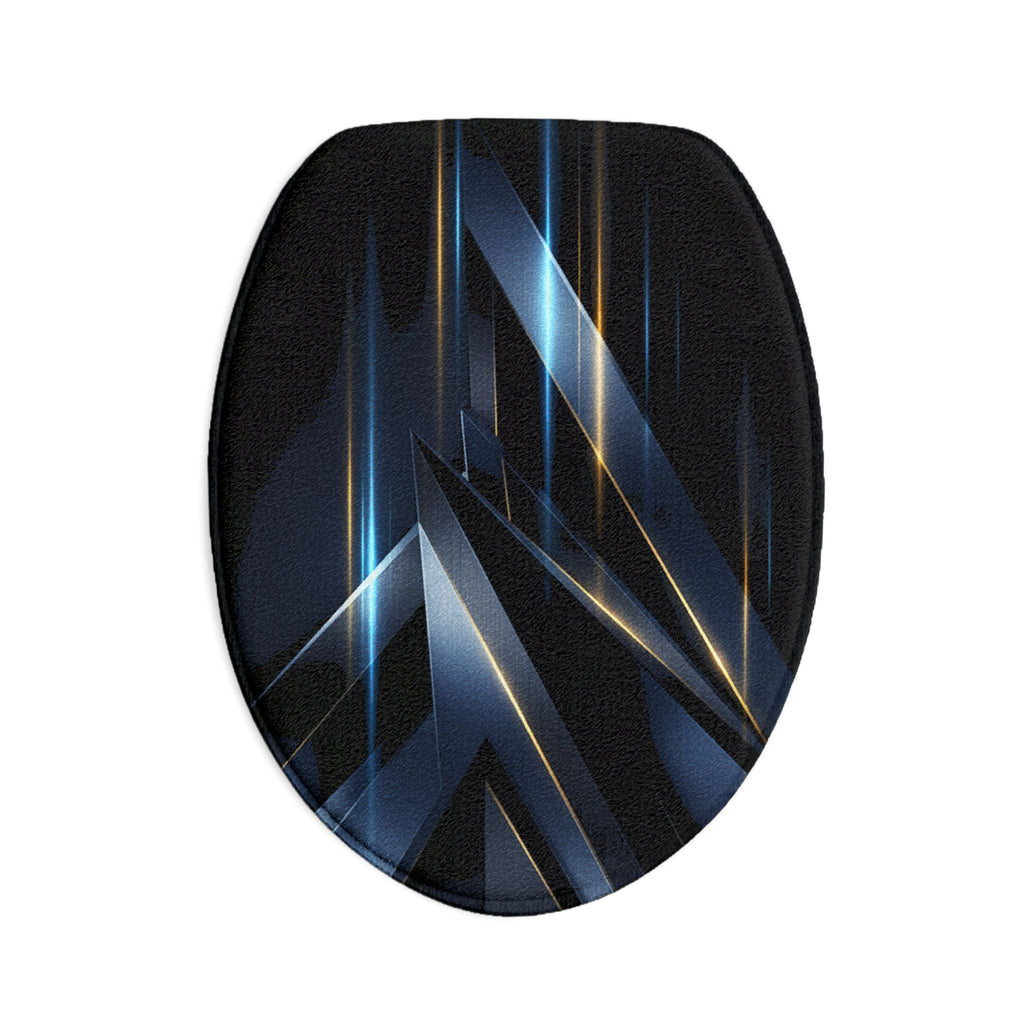 Geometric Blue Arrow Bath Mat Set (3-Piece)