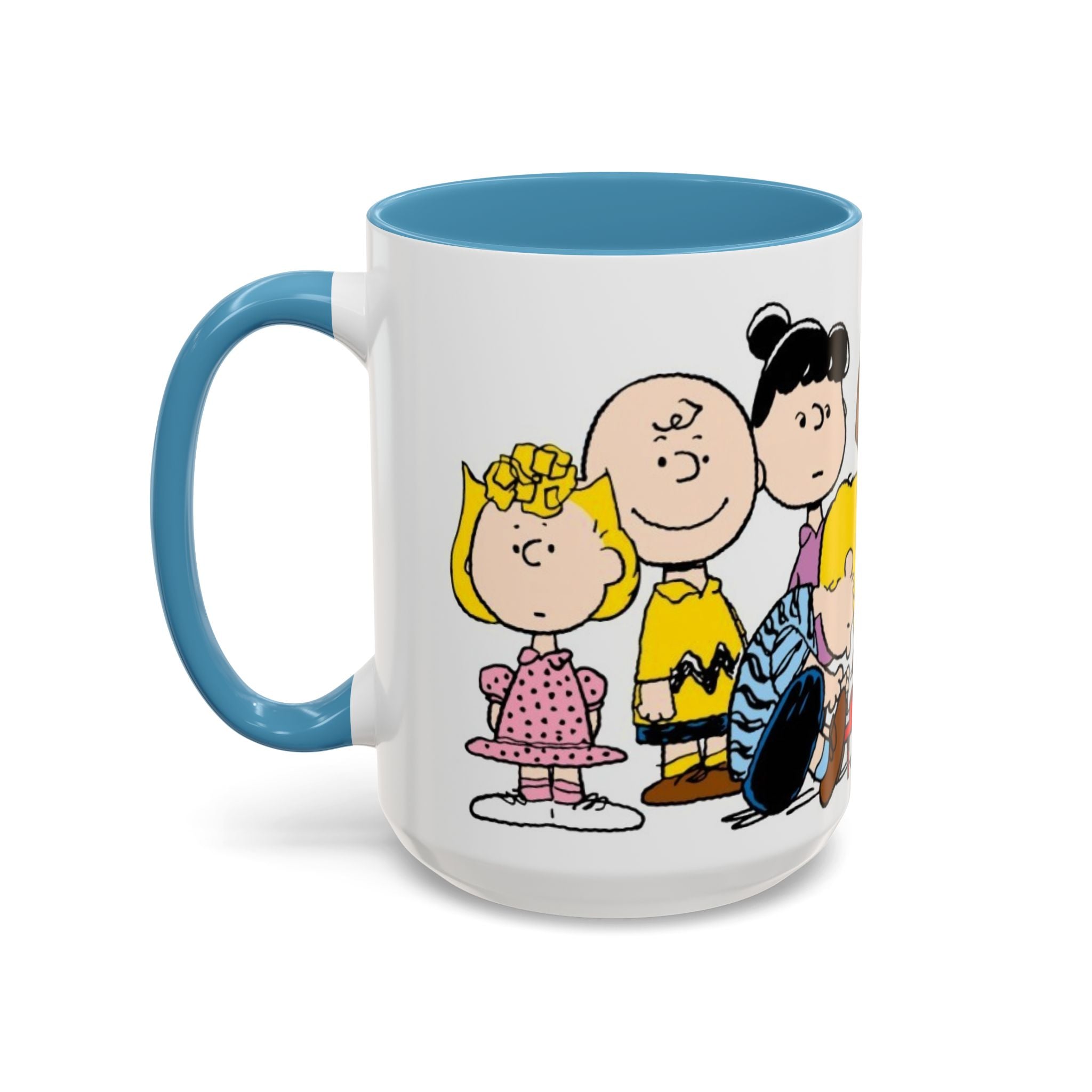 Peanuts Gang Coffee Mug – Charlie Brown, Snoopy & Friends Accent Mug (11/15oz)