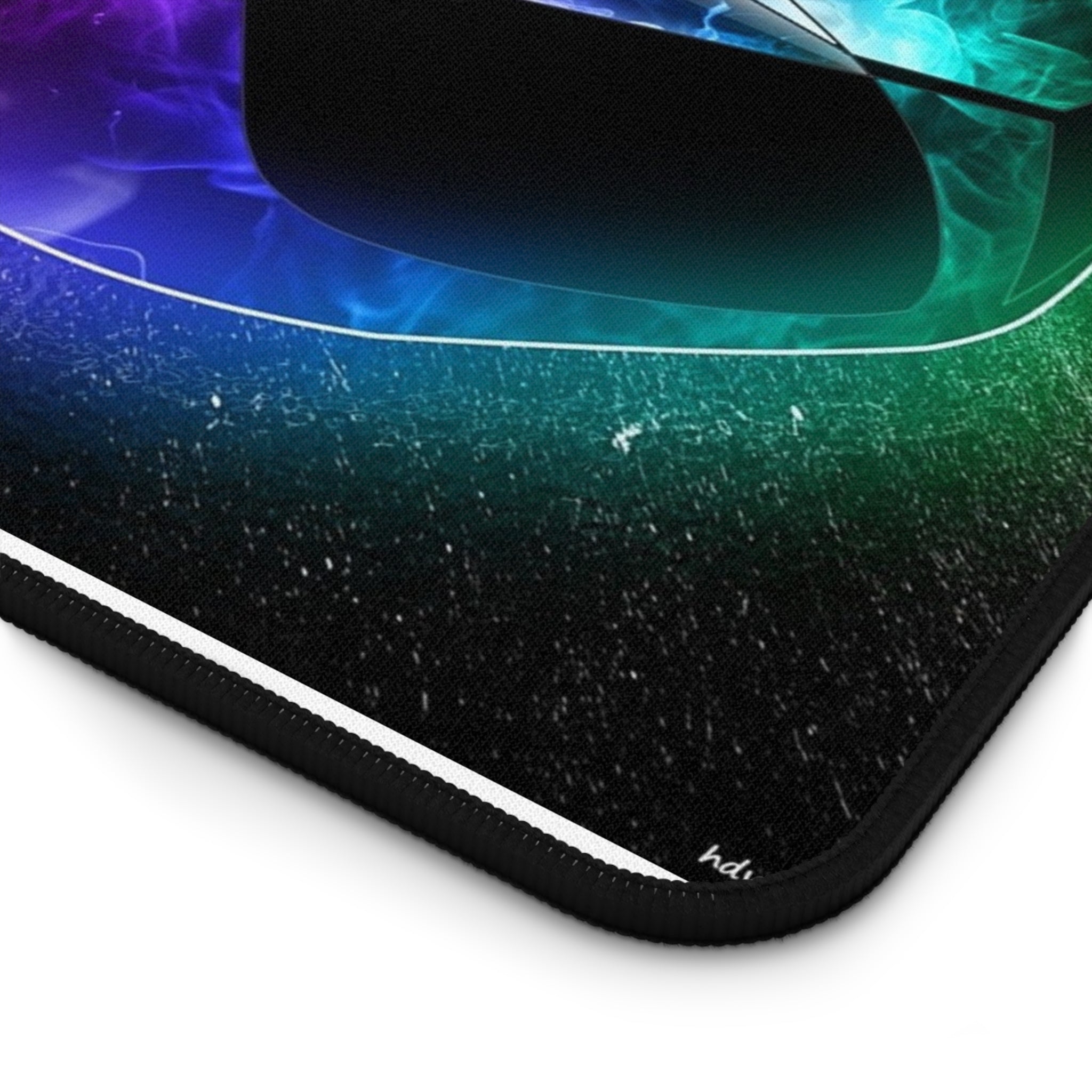 Gaming Desk Mat — Neon Smoke Sports Car Mouse Pad