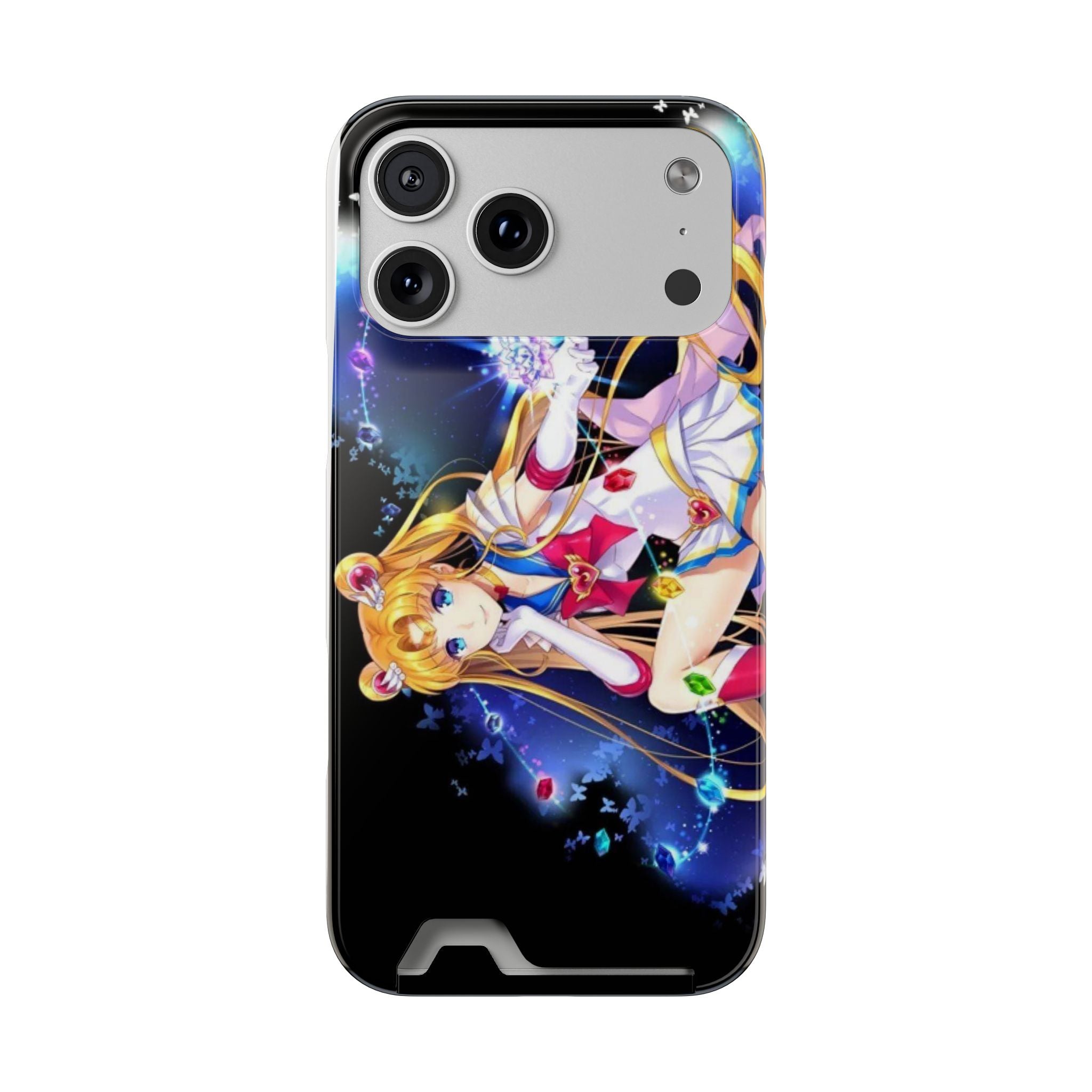 Sailor Moon Card Holder Phone Case — Anime Galaxy Magic Wallet Case