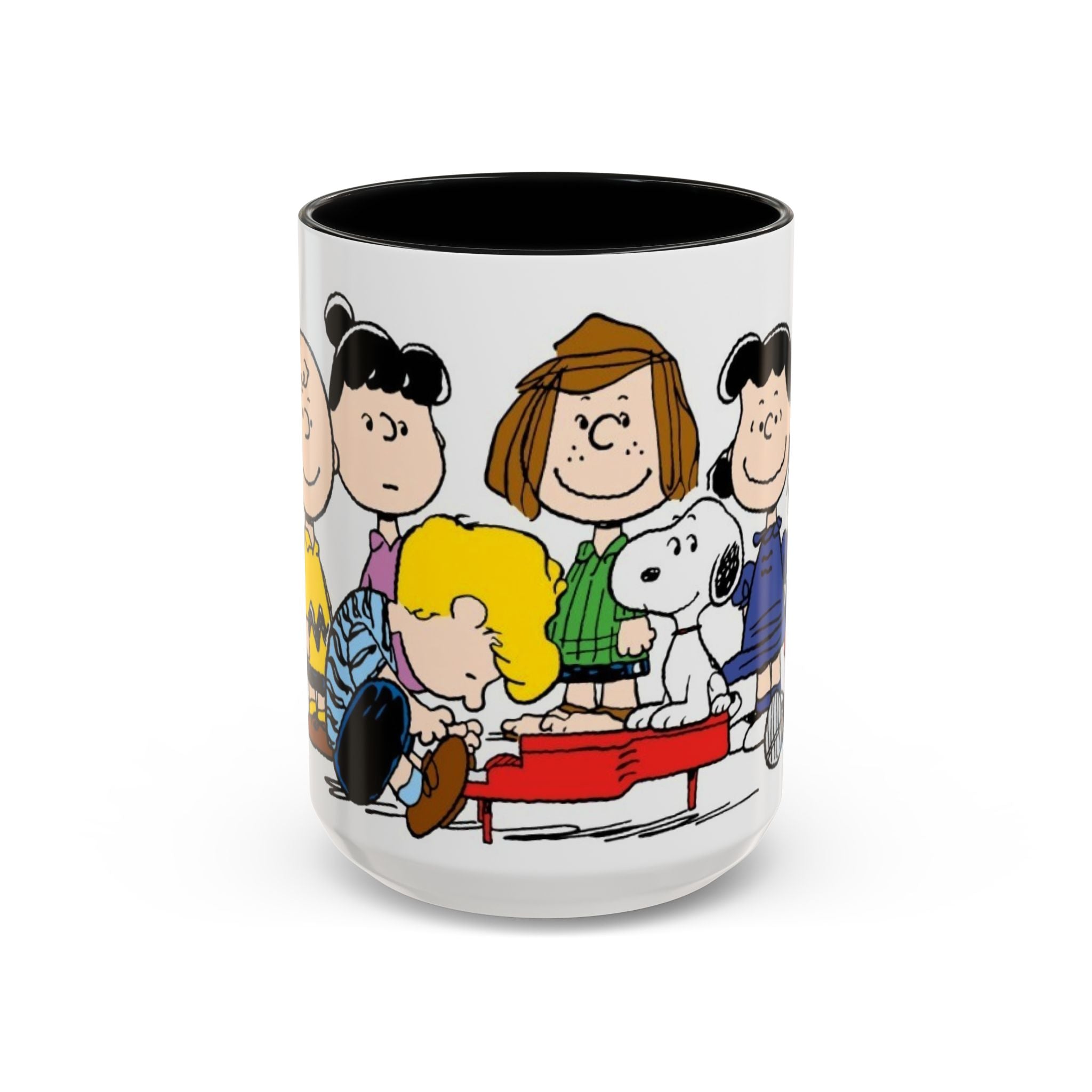 Peanuts Gang Coffee Mug – Charlie Brown, Snoopy & Friends Accent Mug (11/15oz)