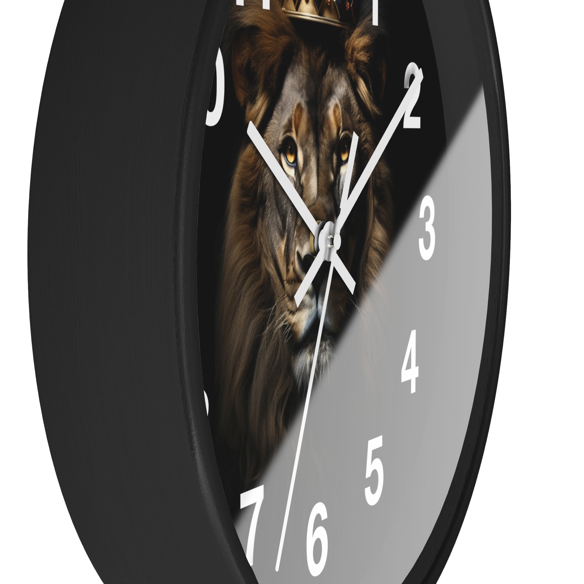Lion King Crown Wall Clock — Regal King Lion Wall Clock for Home Decor