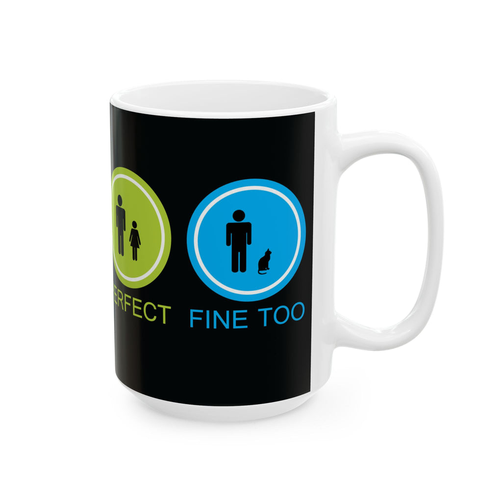 Funny Relationship Icon Ceramic Mug — 'Better/Perfect' Couples Humor Coffee Cup (11oz/15oz)