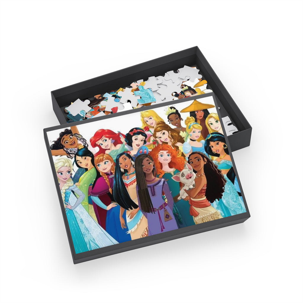 Dis Princess Collage Puzzle — 96/252/500/1000-Piece Jigsaw for Kids & Fans