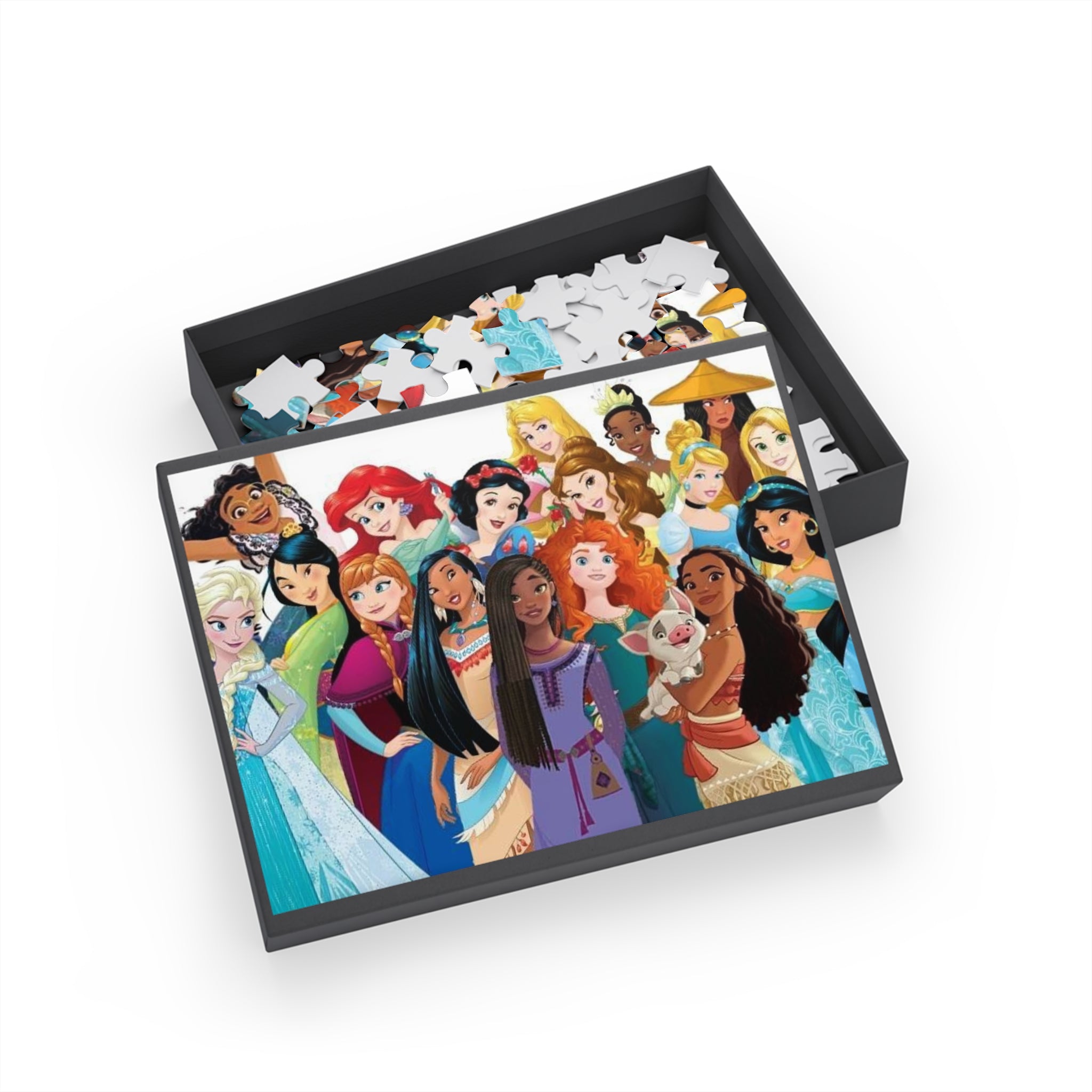 Dis Princess Collage Puzzle — 96/252/500/1000-Piece Jigsaw for Kids & Fans