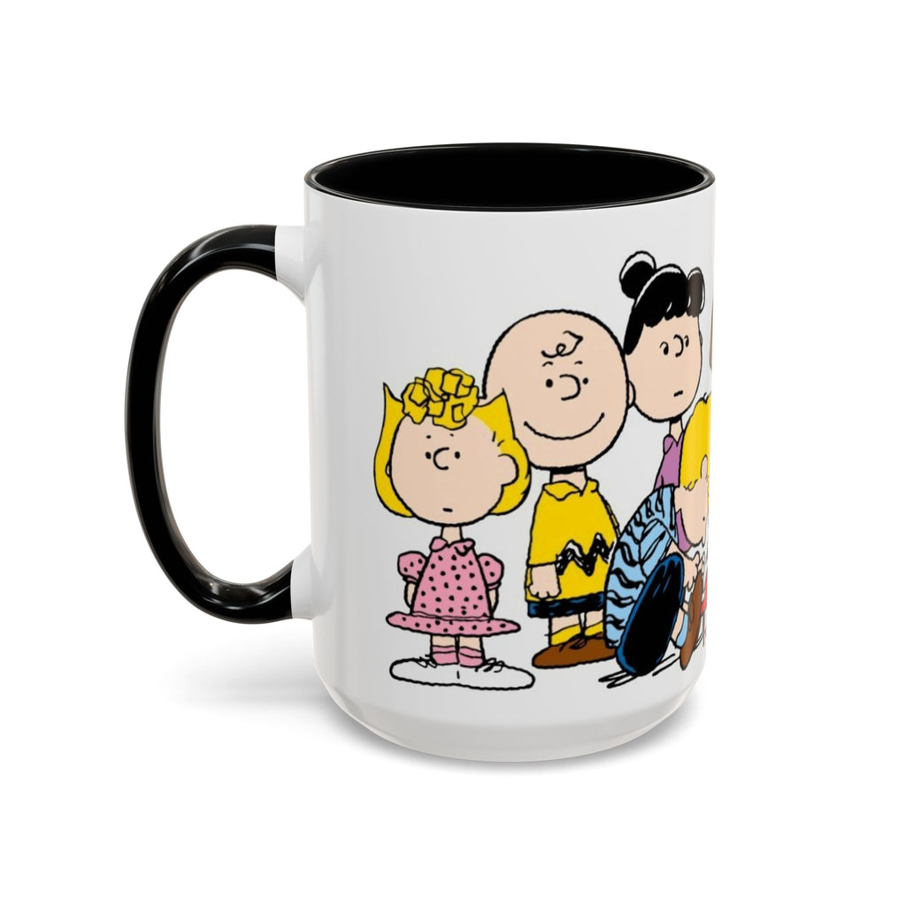 Peanuts Gang Coffee Mug – Charlie Brown, Snoopy & Friends Accent Mug (11/15oz)