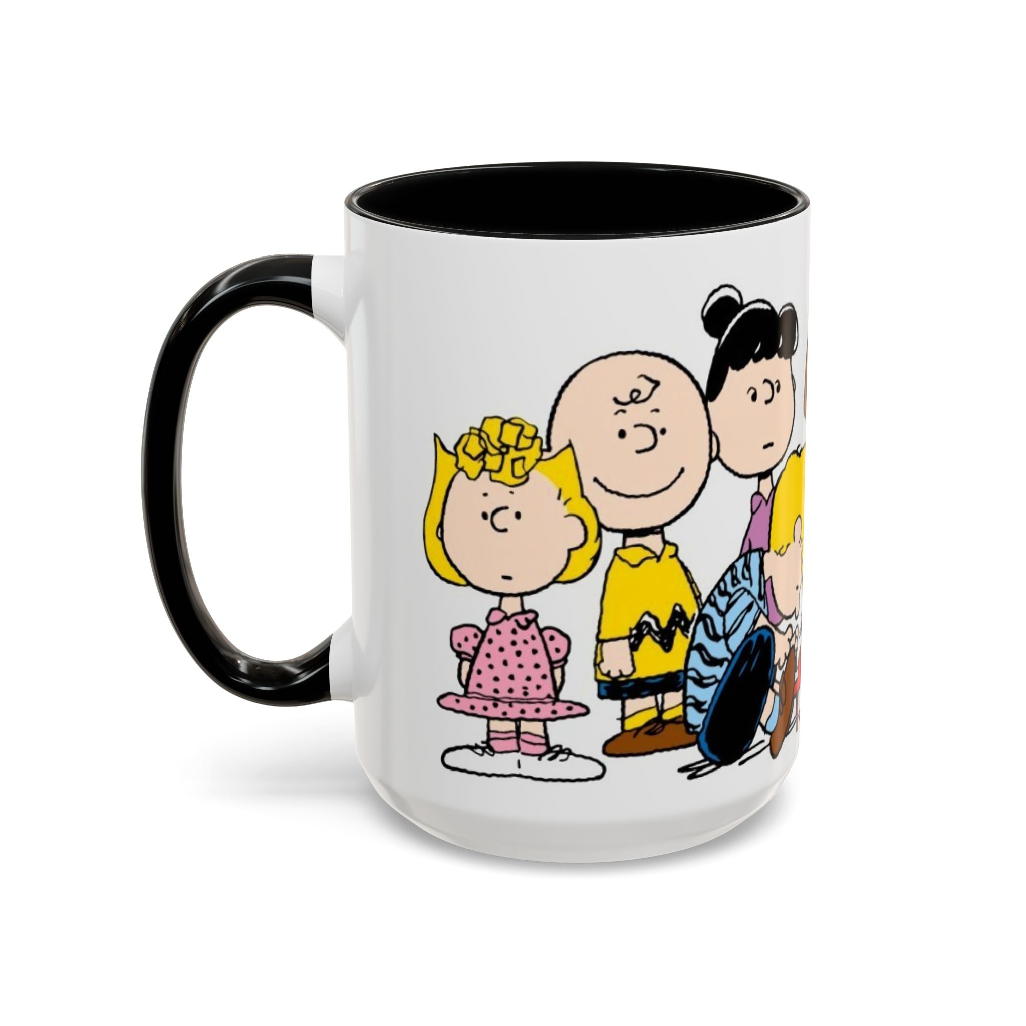 Peanuts Gang Coffee Mug – Charlie Brown, Snoopy & Friends Accent Mug (11/15oz)