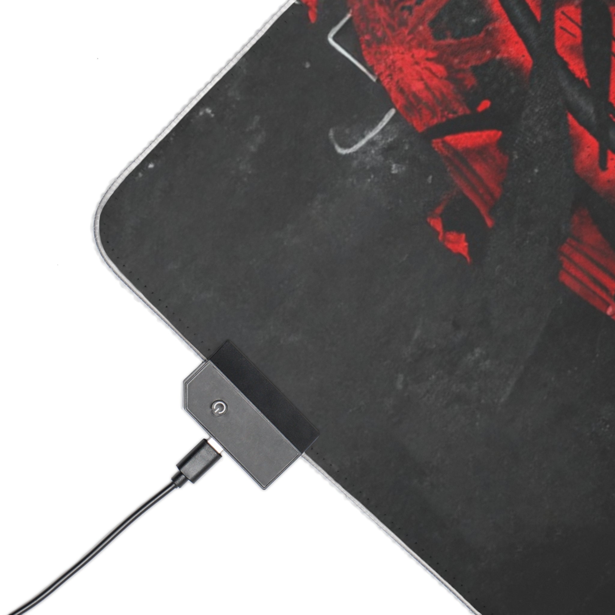 Ghost Face LED Gaming Mouse Pad — 'Scream' RGB Desk Mat for Gamers