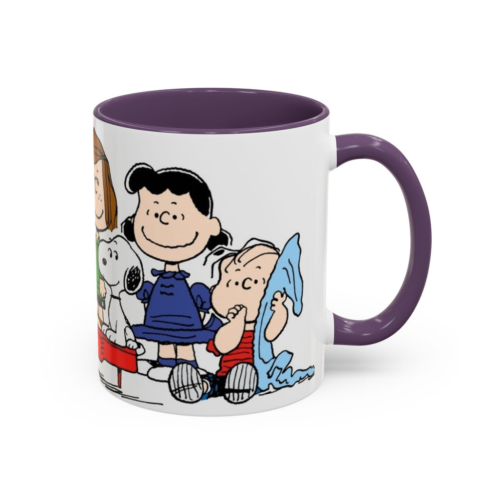 Peanuts Gang Coffee Mug – Charlie Brown, Snoopy & Friends Accent Mug (11/15oz)