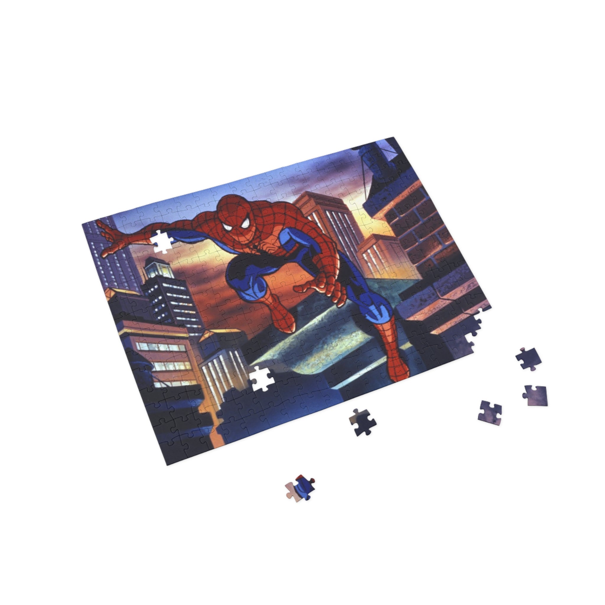 Spider Cityscape Puzzle — Superhero Jigsaw (96/252/500/1000 pcs)