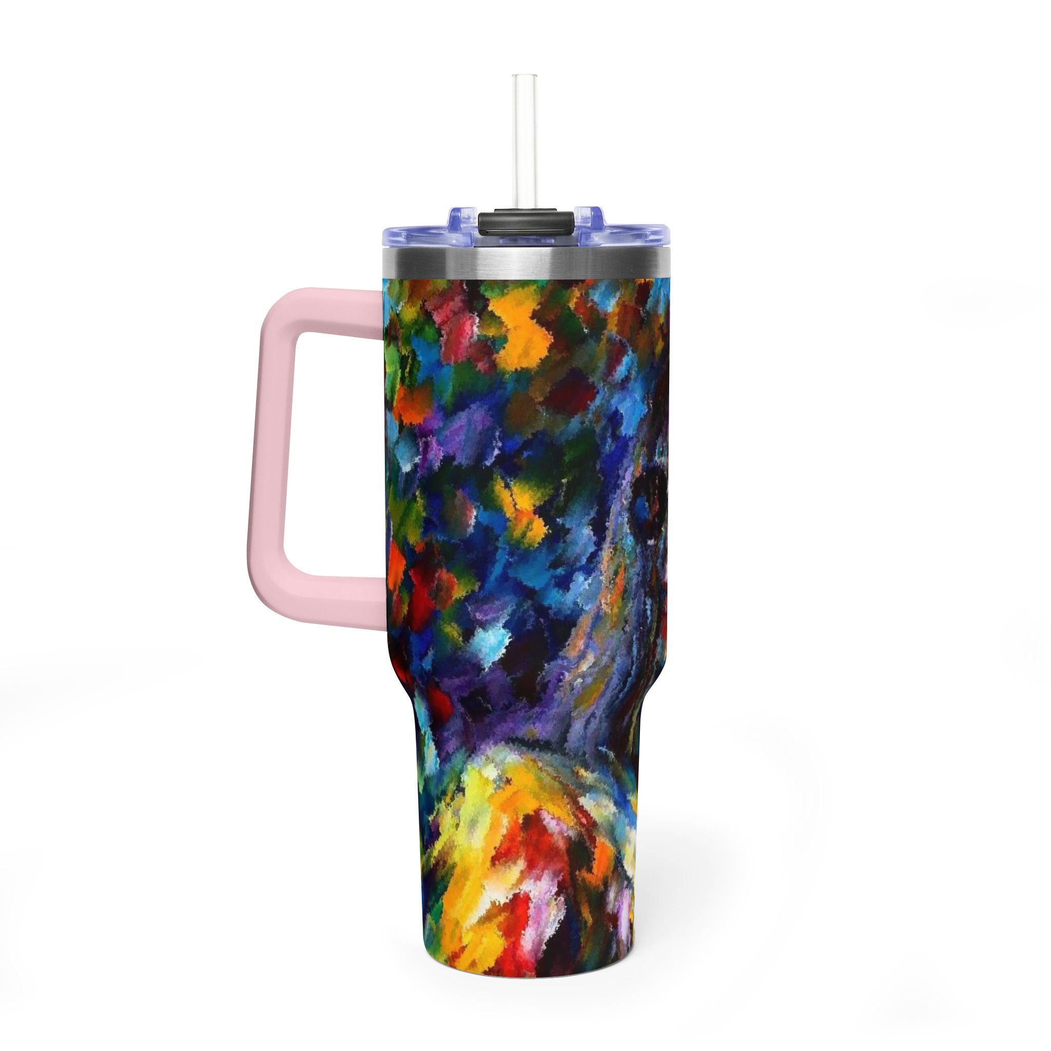 MJ 40oz Thermal Tumbler — Colorful MJ Portrait