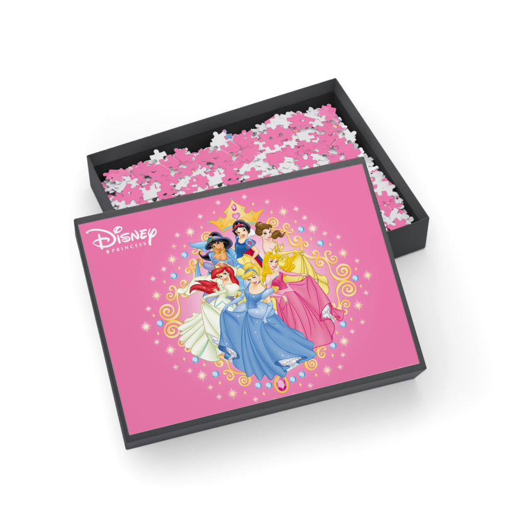 Dis Princess Jigsaw Puzzle — 96/252/500/1000-Piece Pink Princess Group Puzzle