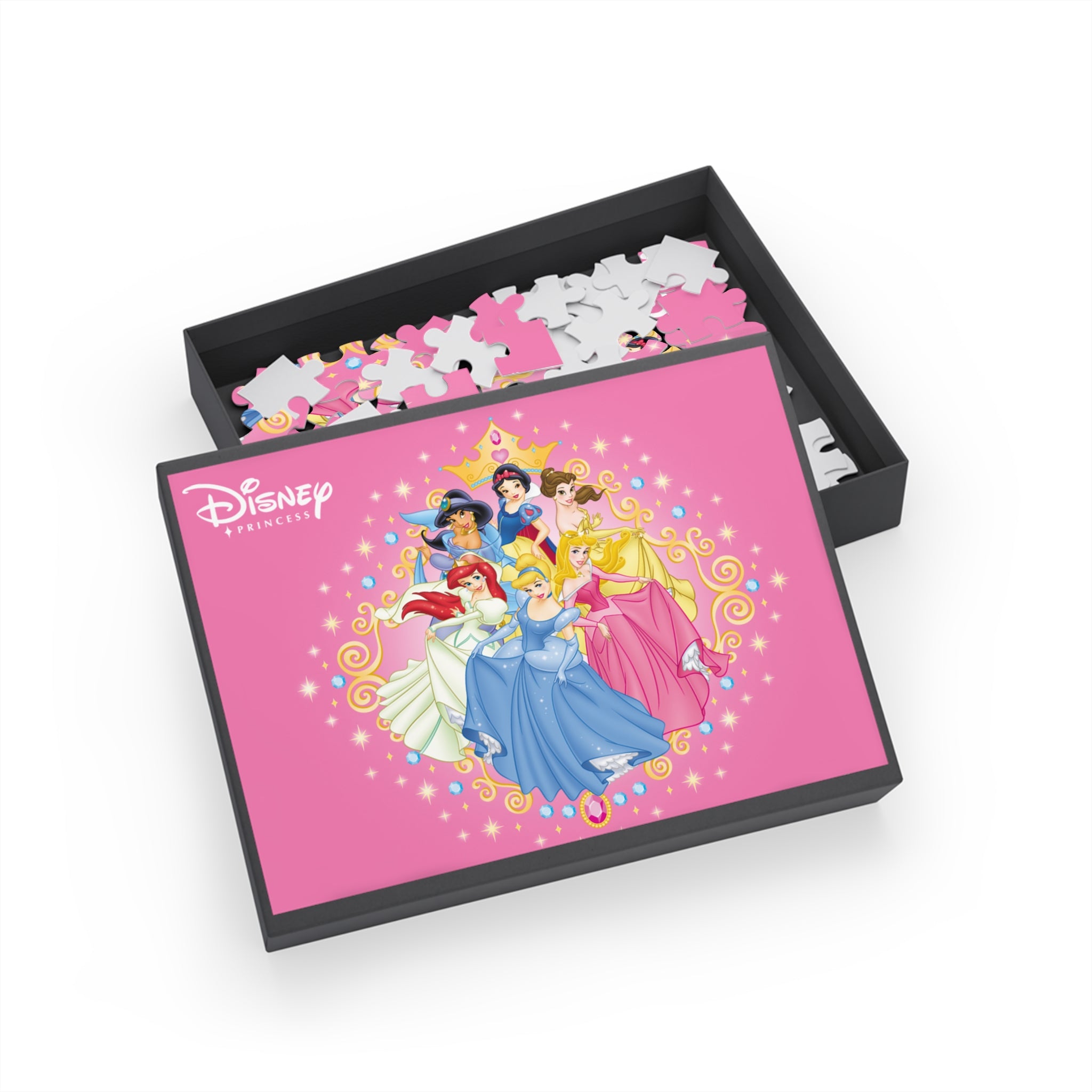 Dis Princess Jigsaw Puzzle — 96/252/500/1000-Piece Pink Princess Group Puzzle