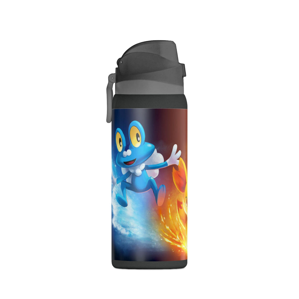 Insulated Water Bottle — Triple Poke Character Design (32oz)