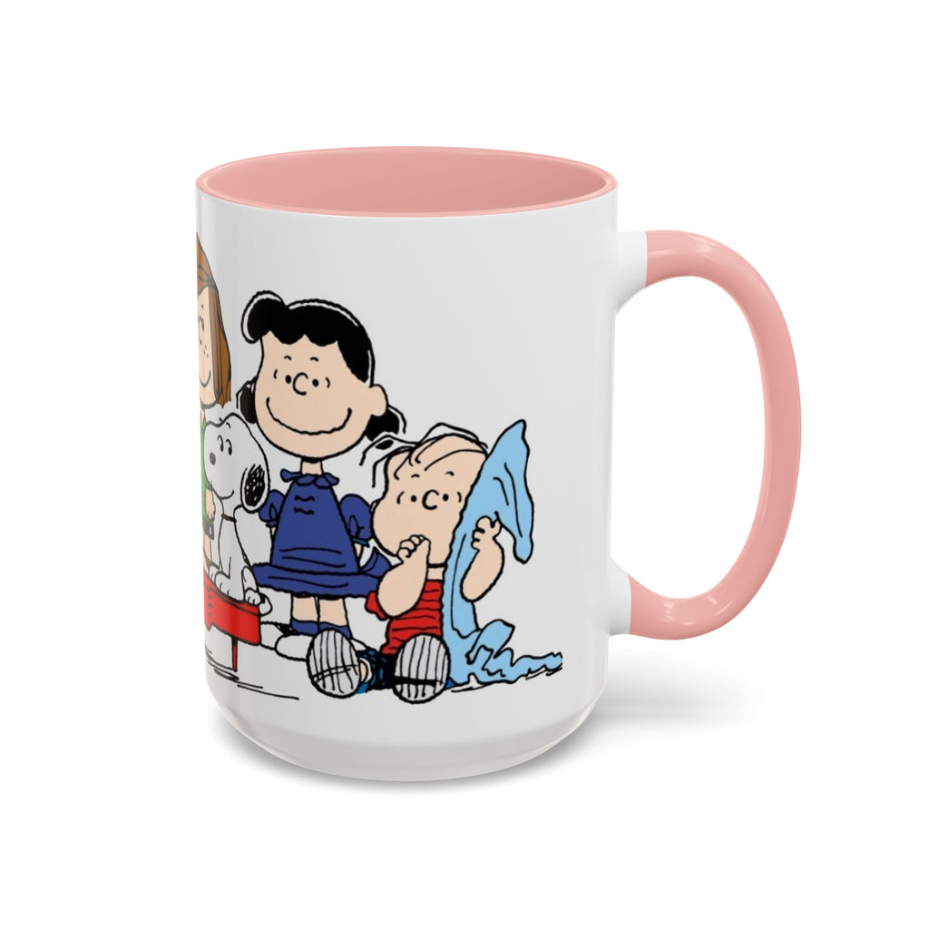 Peanuts Gang Coffee Mug – Charlie Brown, Snoopy & Friends Accent Mug (11/15oz)