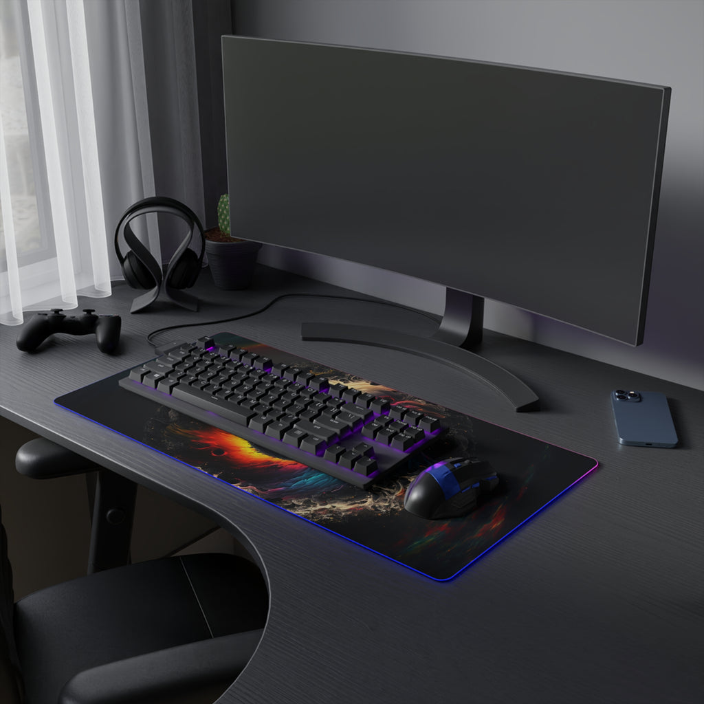 LED Gaming Mouse Pad – Colorful Eye RGB Desk Mat