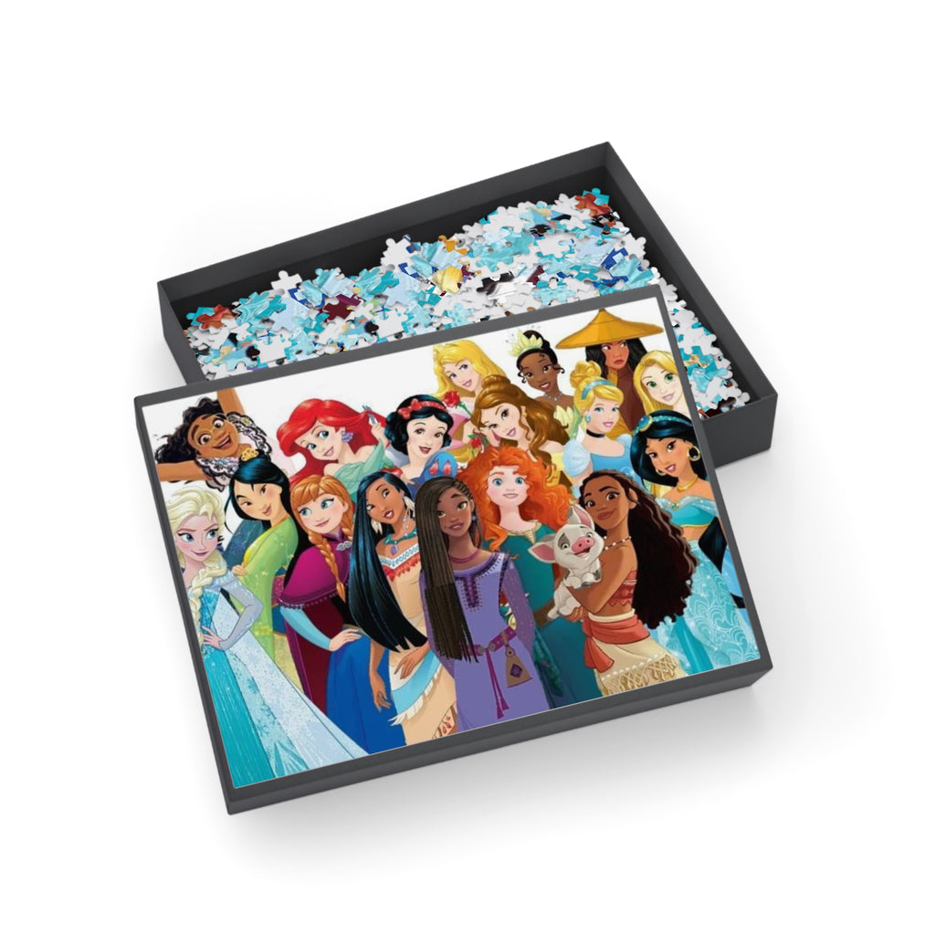 Dis Princess Collage Puzzle — 96/252/500/1000-Piece Jigsaw for Kids & Fans