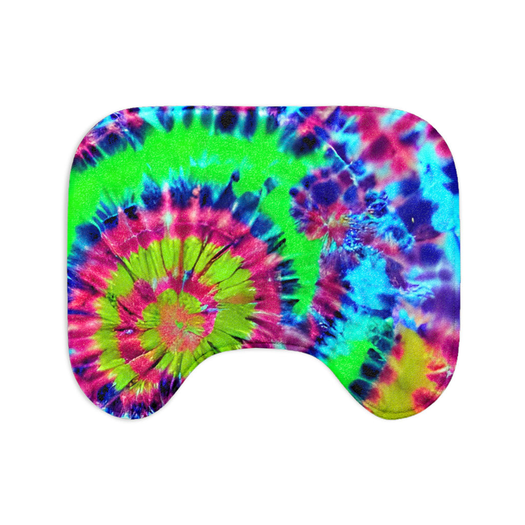 Tie-Dye Spiral 3-Piece Bath Mat Set