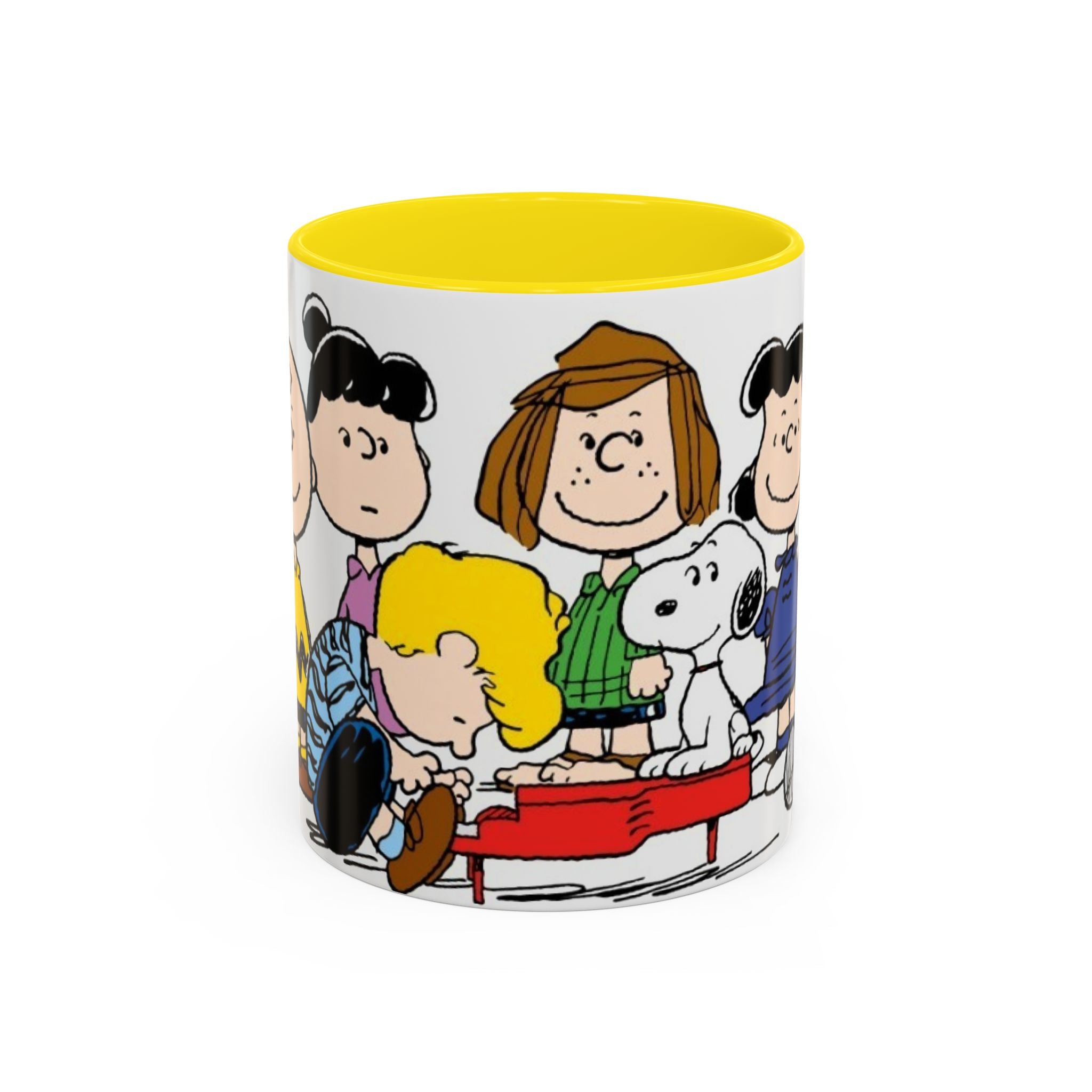 Peanuts Gang Coffee Mug – Charlie Brown, Snoopy & Friends Accent Mug (11/15oz)