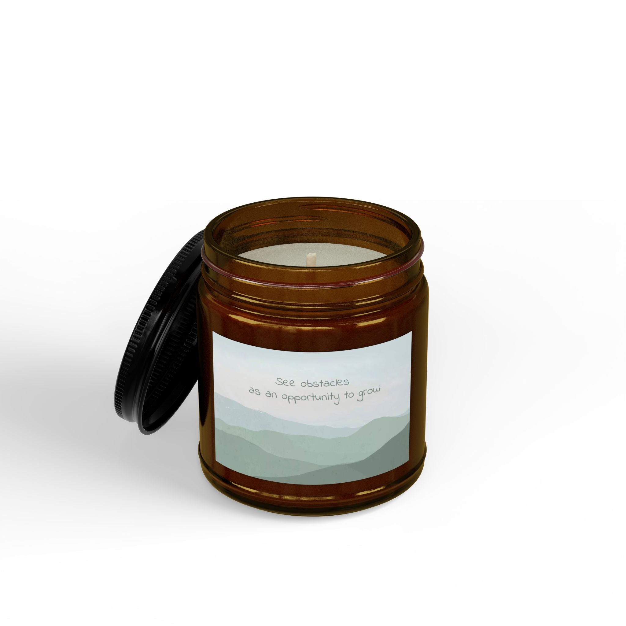 Soy Candle — "See Obstacles as an Opportunity to Grow" (4oz & 9oz)