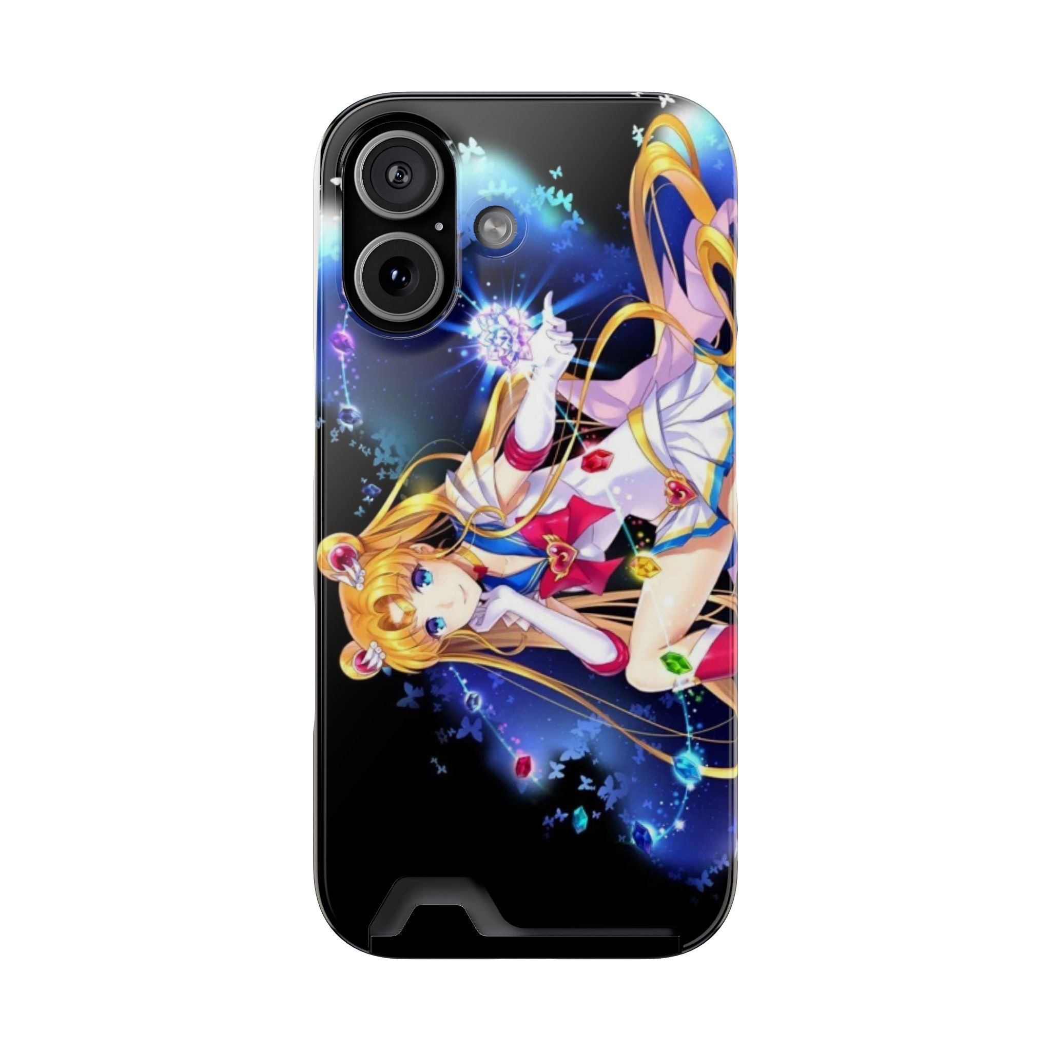 Sailor Moon Card Holder Phone Case — Anime Galaxy Magic Wallet Case