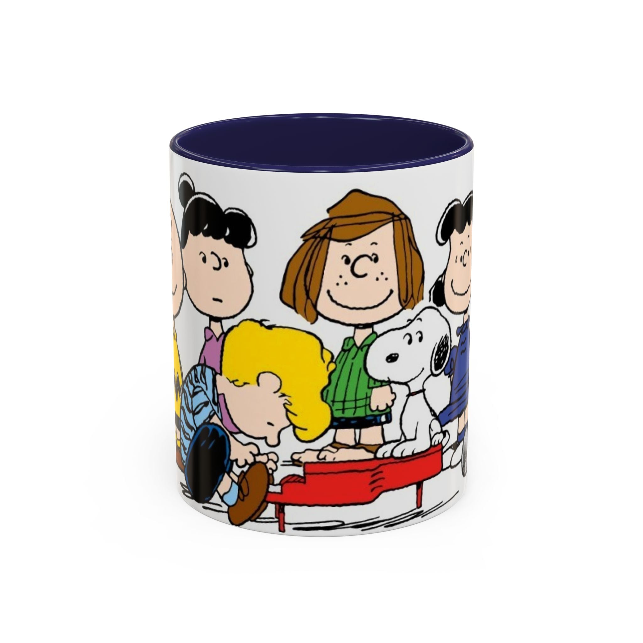 Peanuts Gang Coffee Mug – Charlie Brown, Snoopy & Friends Accent Mug (11/15oz)
